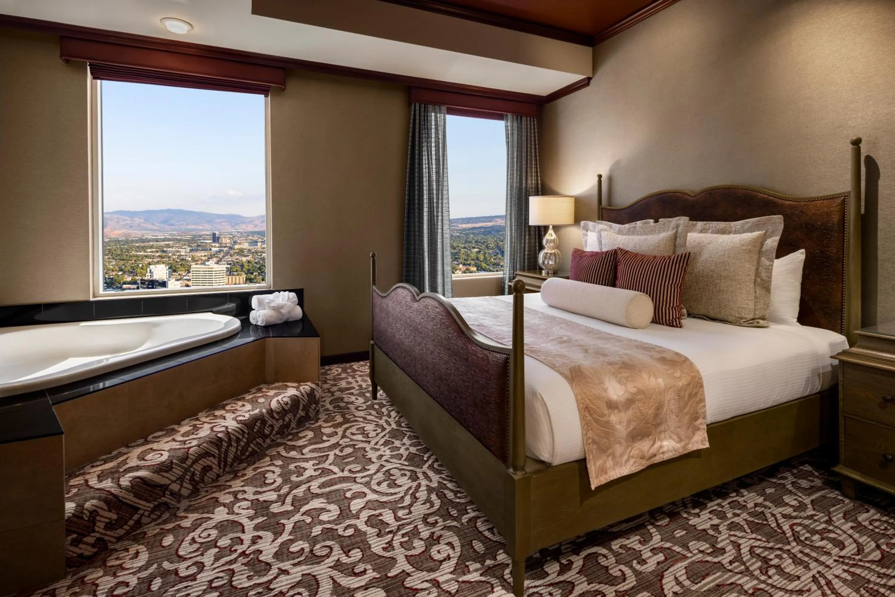 Bed in Silver Legacy Reno, A Caesars Destination