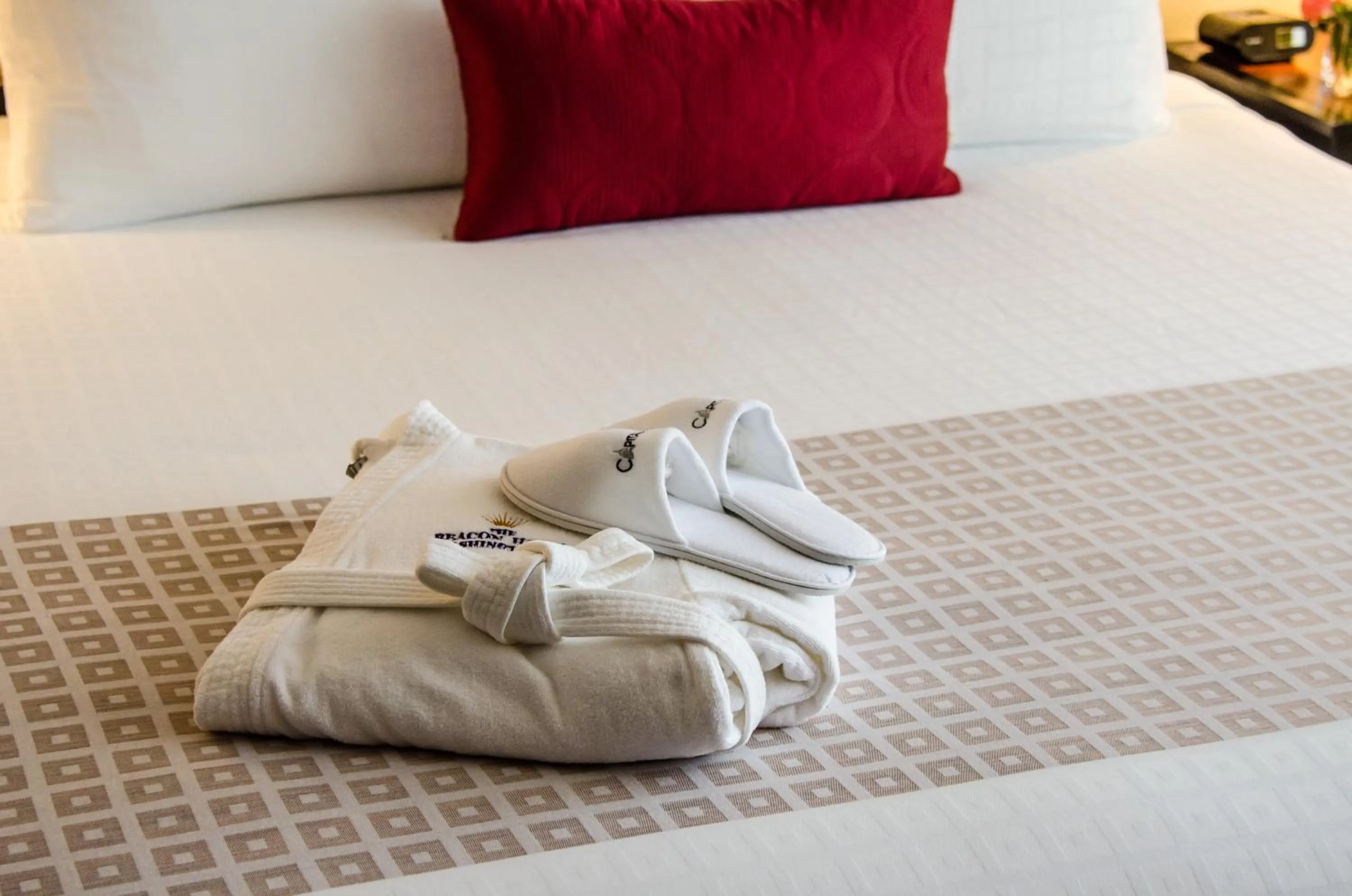 Decorative detail, Bed in Beacon Hotel & Corporate Quarters