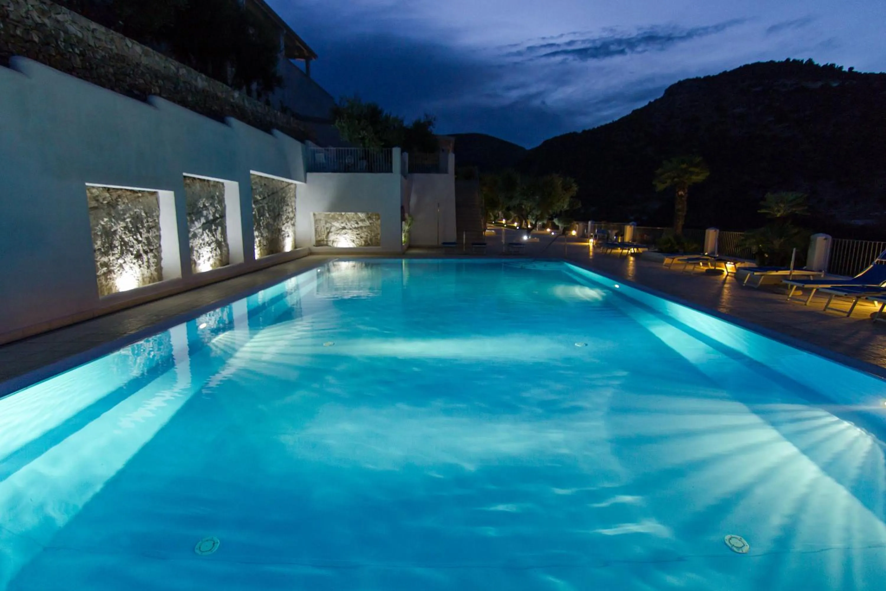 Pool view in Residence Montelci