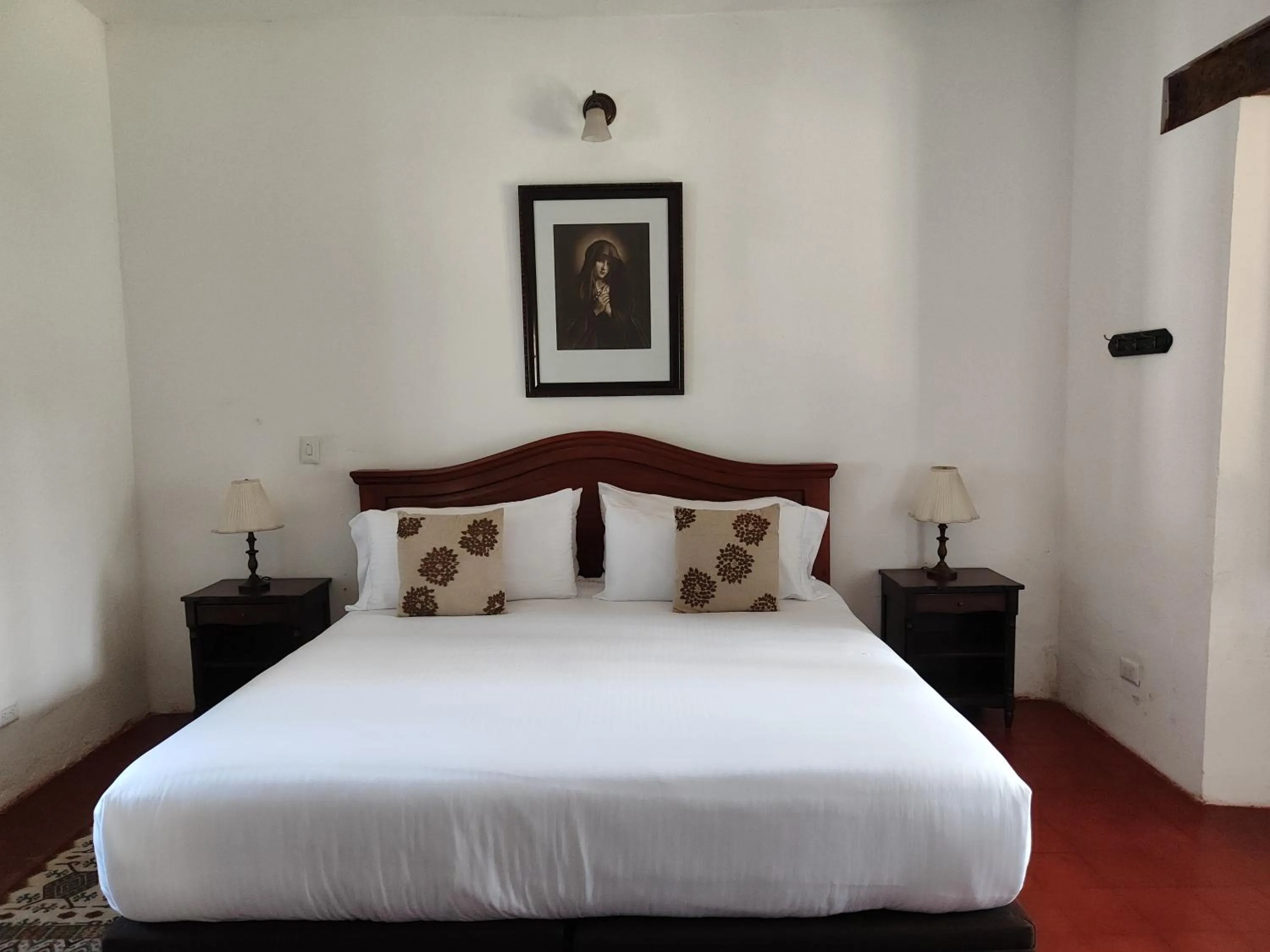 Bed in Hotel Hacienda El Novillero