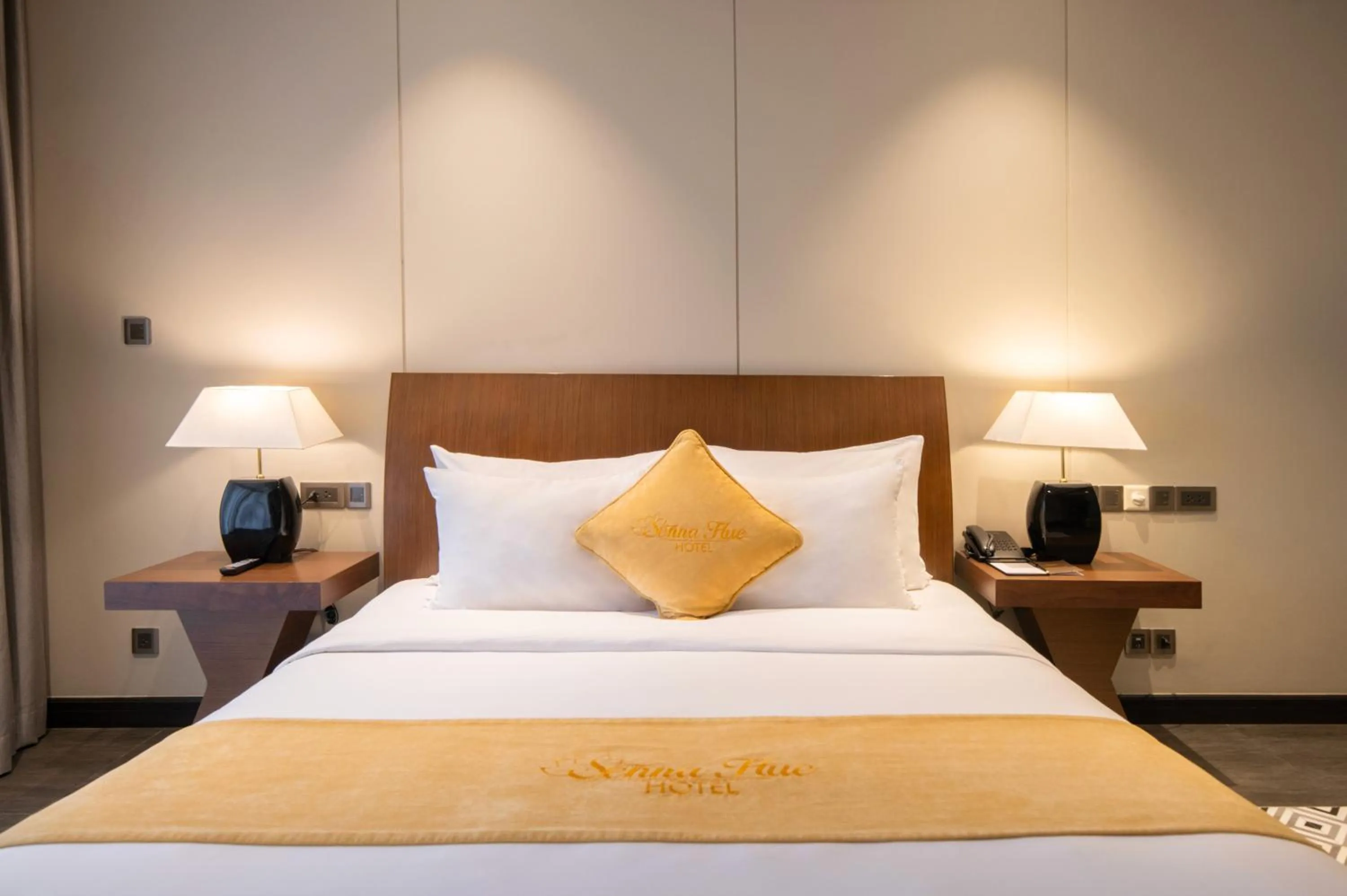 Bed in Senna Hue Hotel