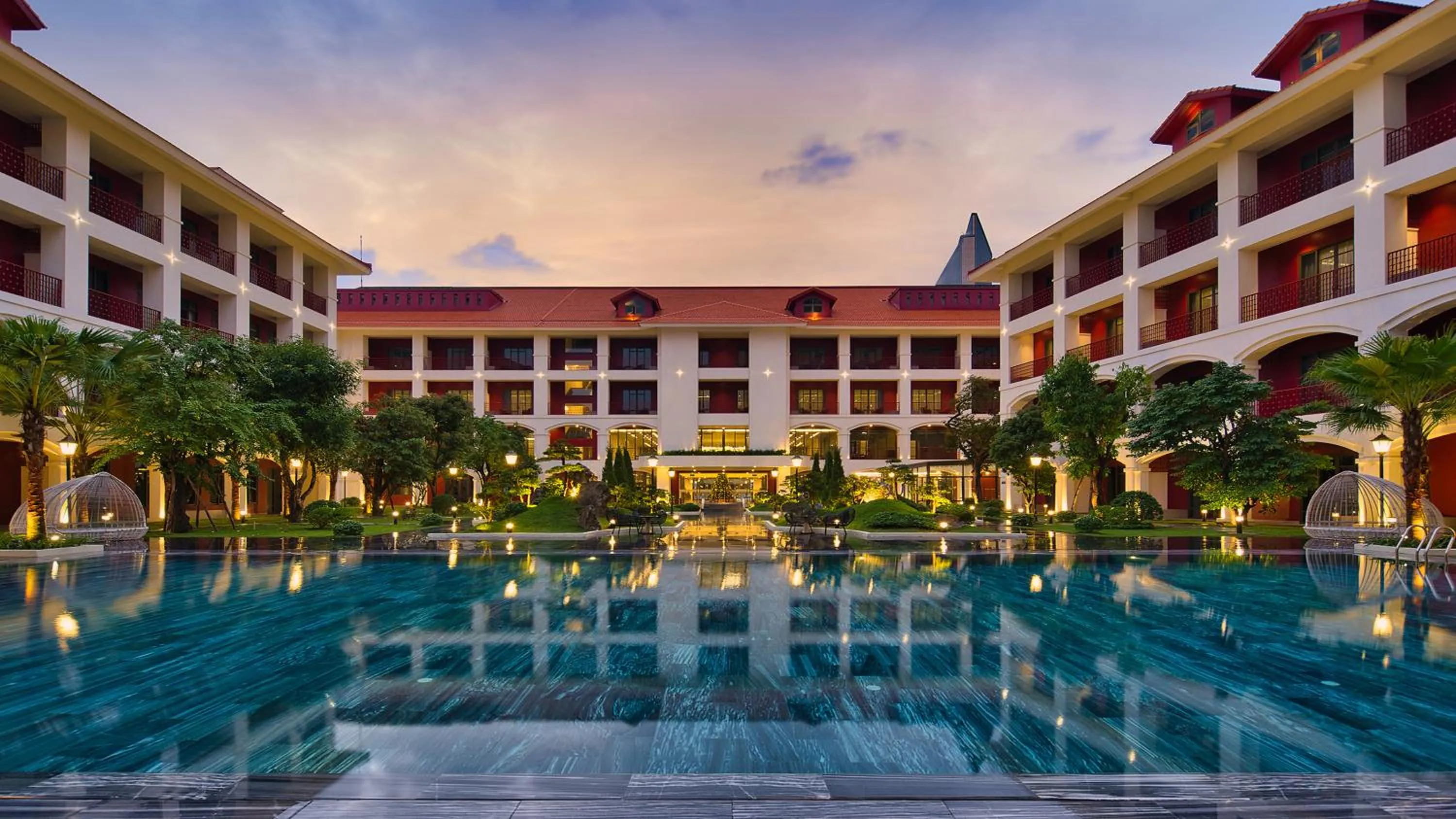 Property building in Senna Hue Hotel