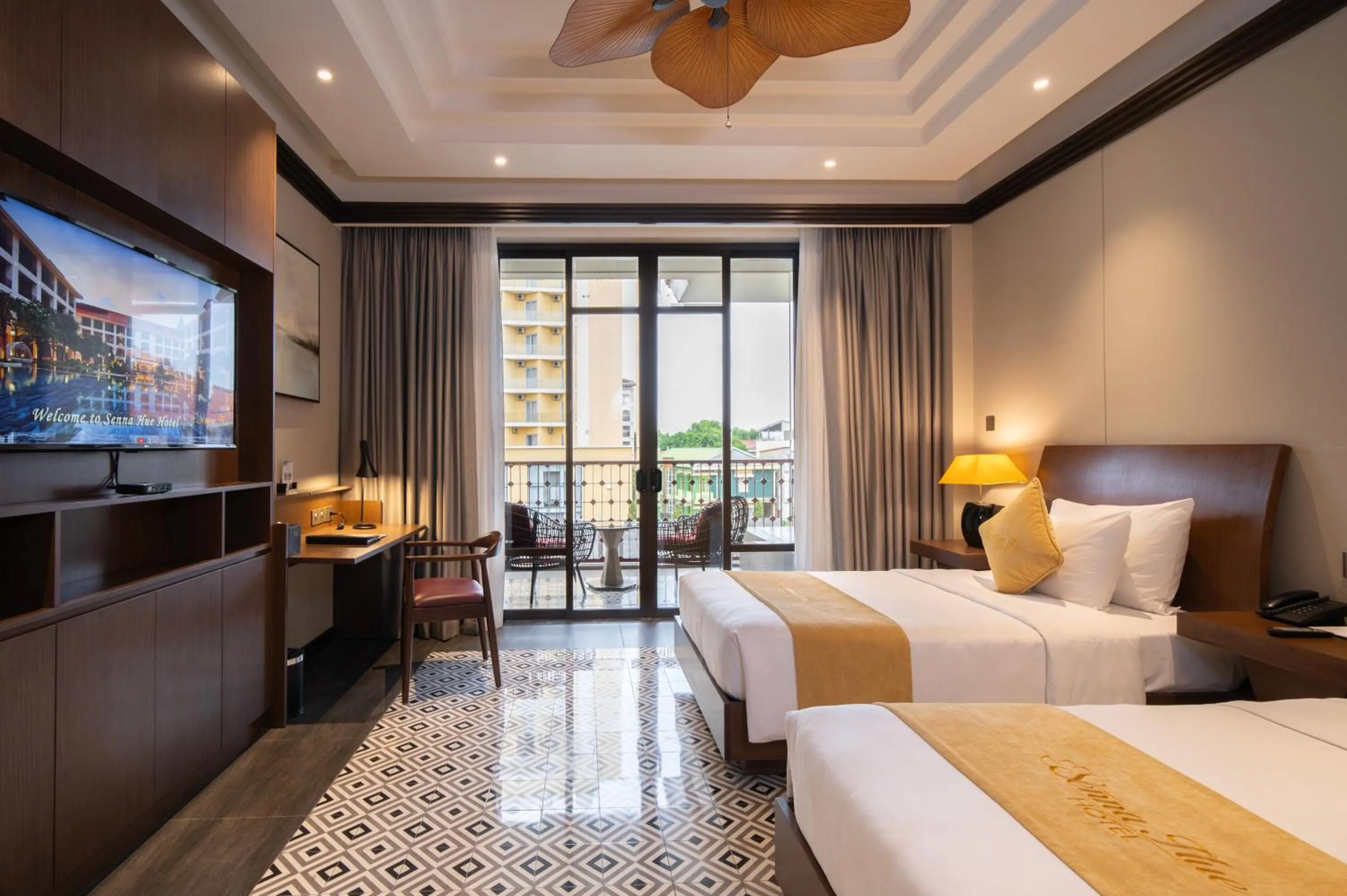 Photo of the whole room, Bed in Senna Hue Hotel