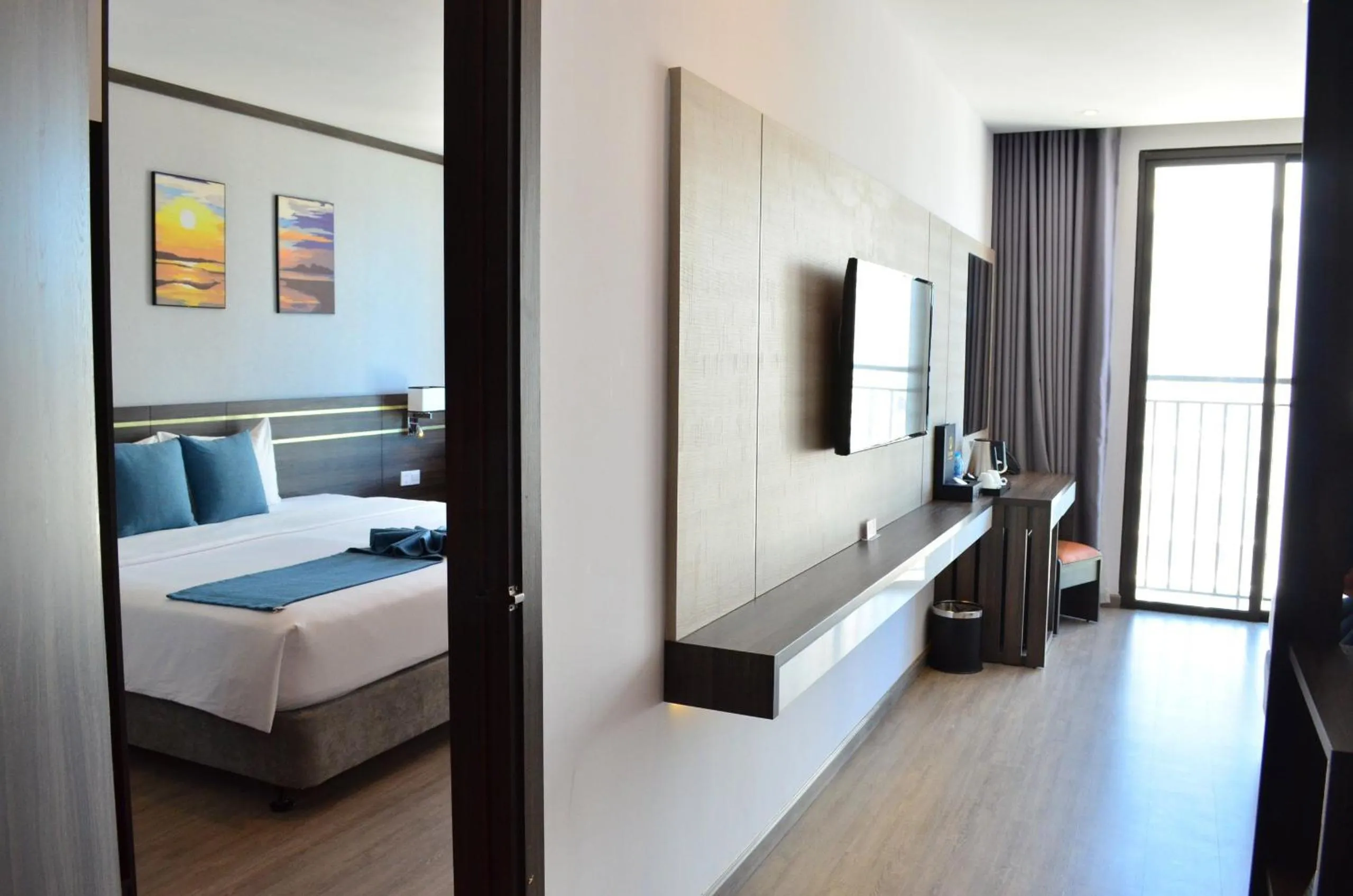 TV and multimedia, Bed in Seana Hotel