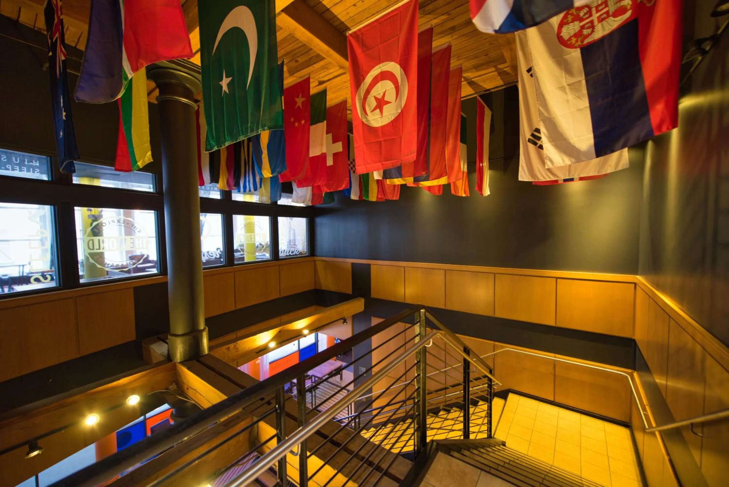 Decorative detail in HI Chicago Hostel