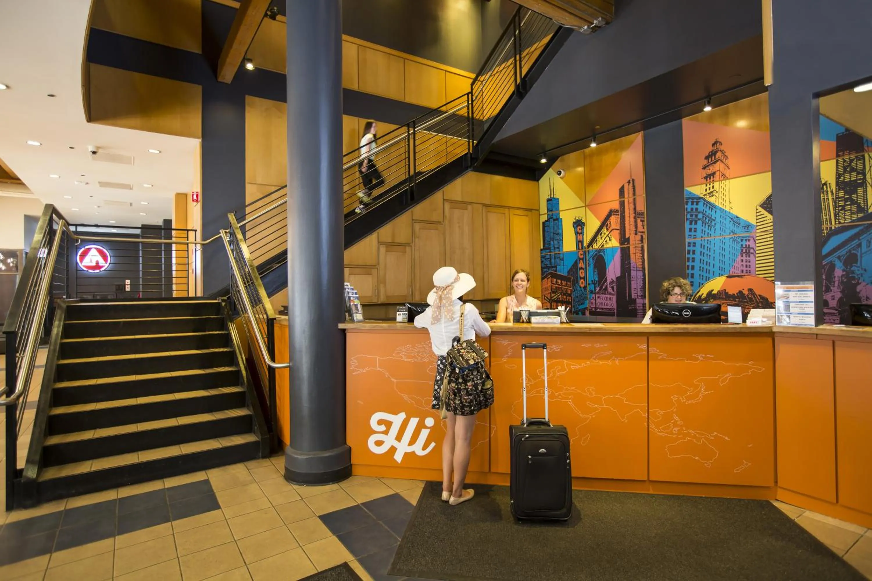 Staff in HI Chicago Hostel