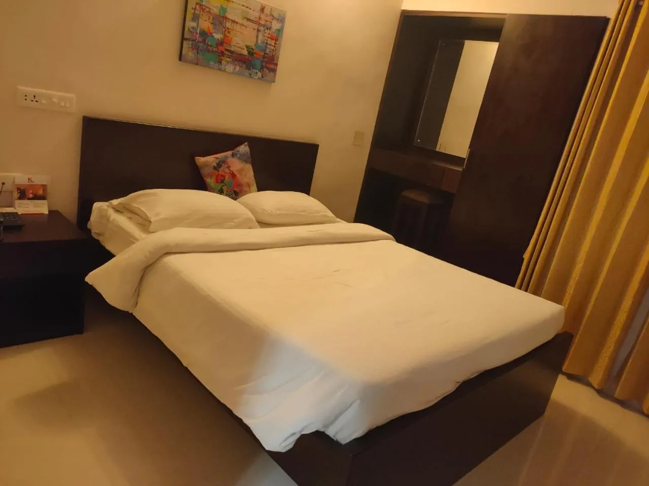 Bed in Kfour Apartment & Hotels Private Limited