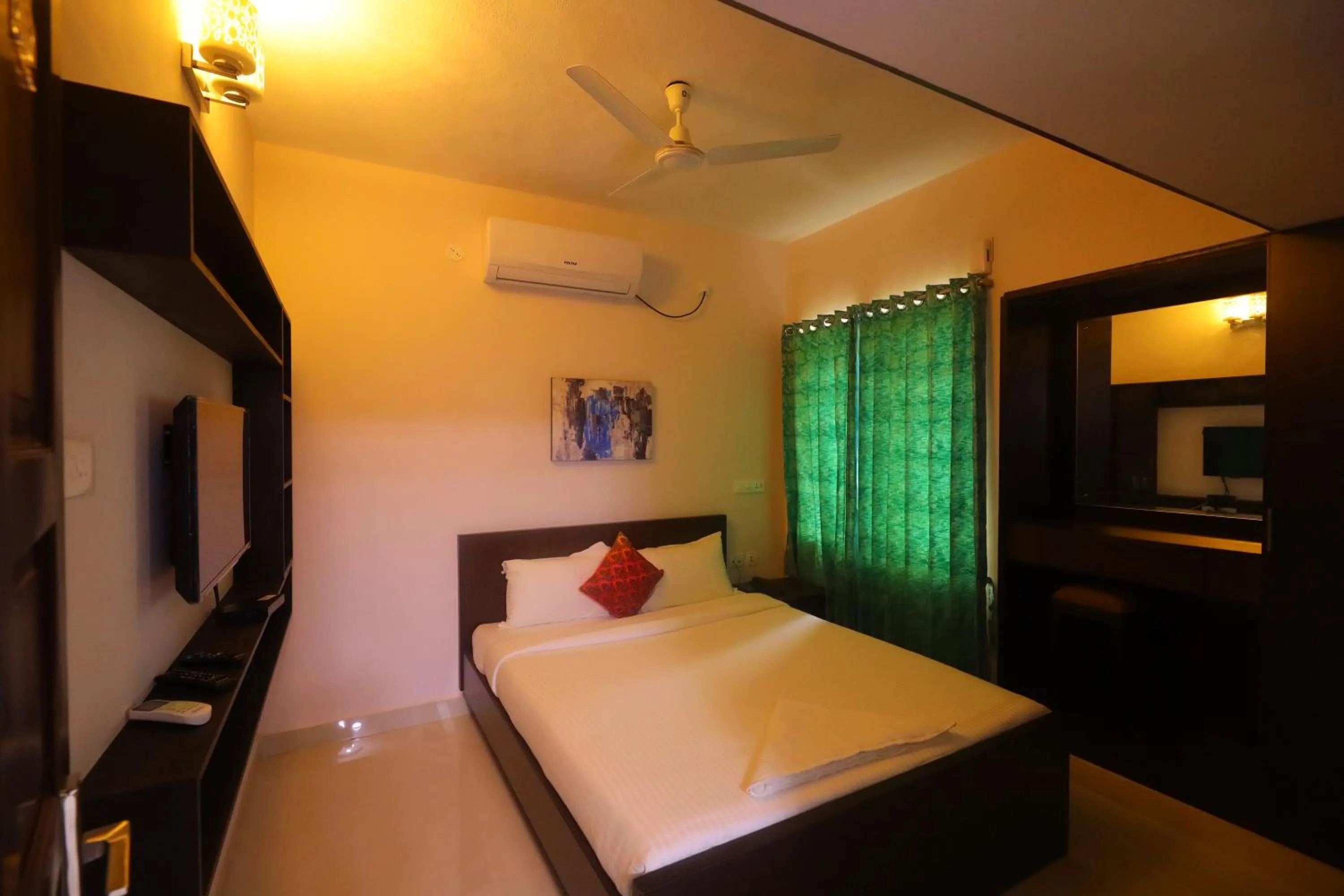 Bed in Kfour Apartment & Hotels Private Limited