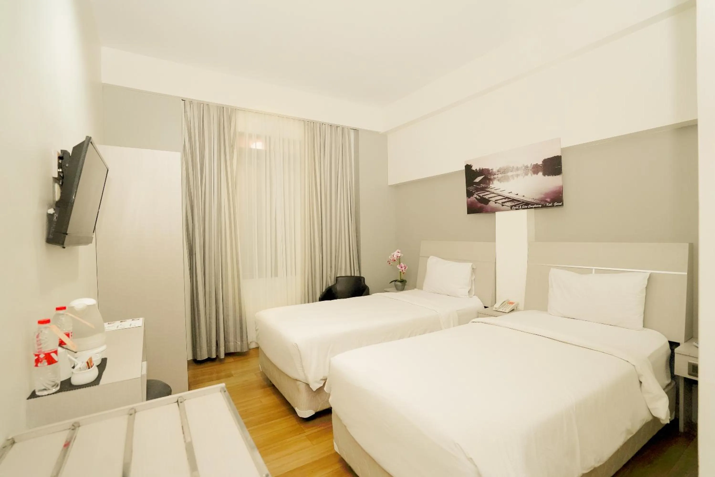 Bed in Sabda Alam Hotel & Resort