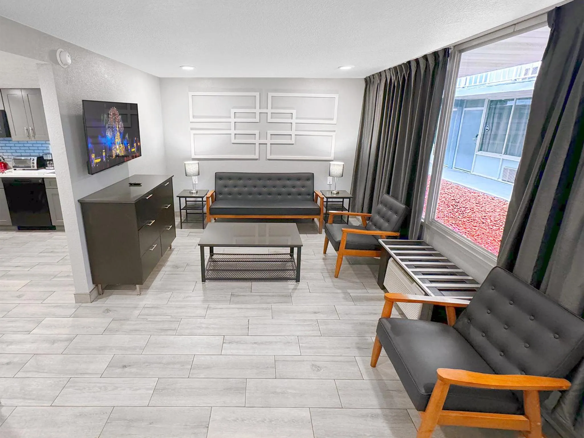 Living room in Celebration Suites
