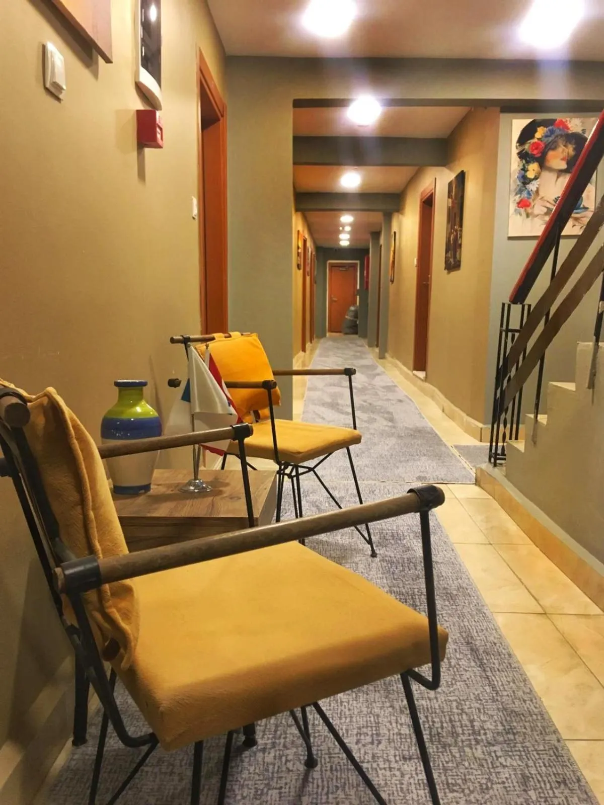 Seating area in Ulubat Castle Hotel