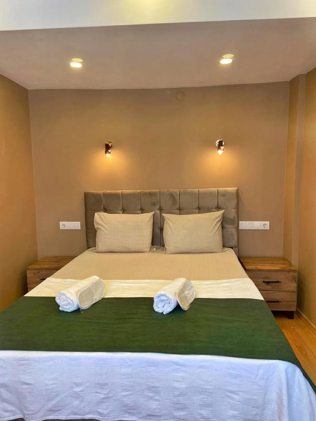 Bed in Ulubat Castle Hotel