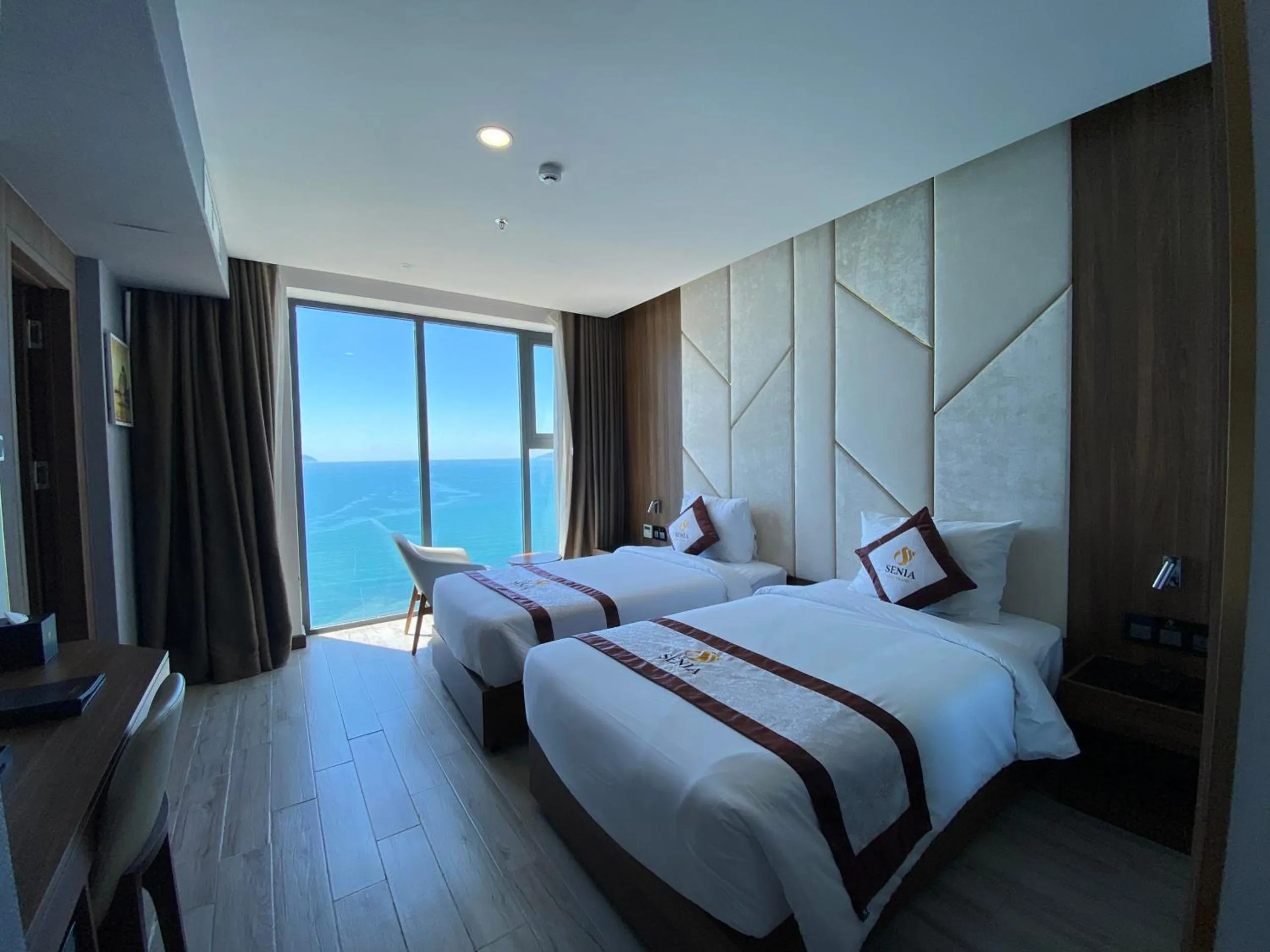 View (from property/room), Bed in Senia Hotel Nha Trang