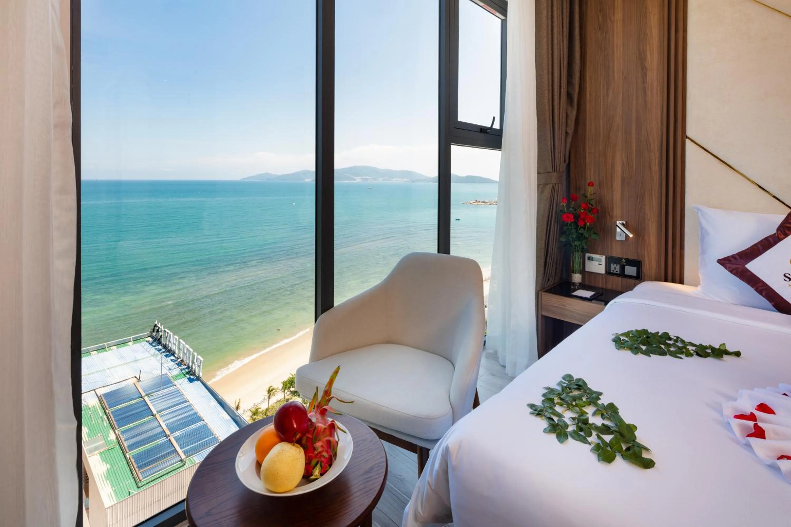 View (from property/room), Bed in Senia Hotel Nha Trang