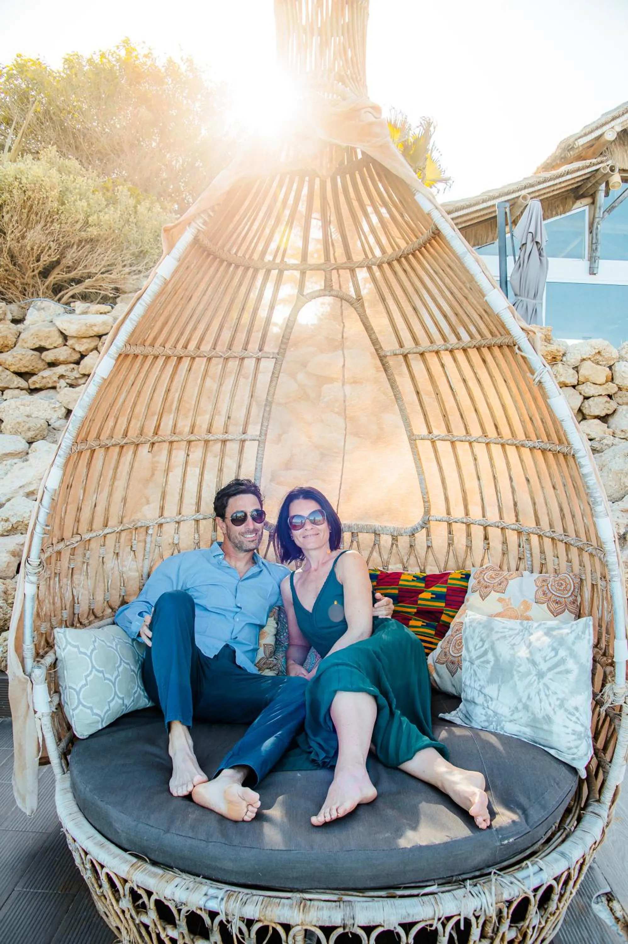 Seating area in La Crique Nature & Spa