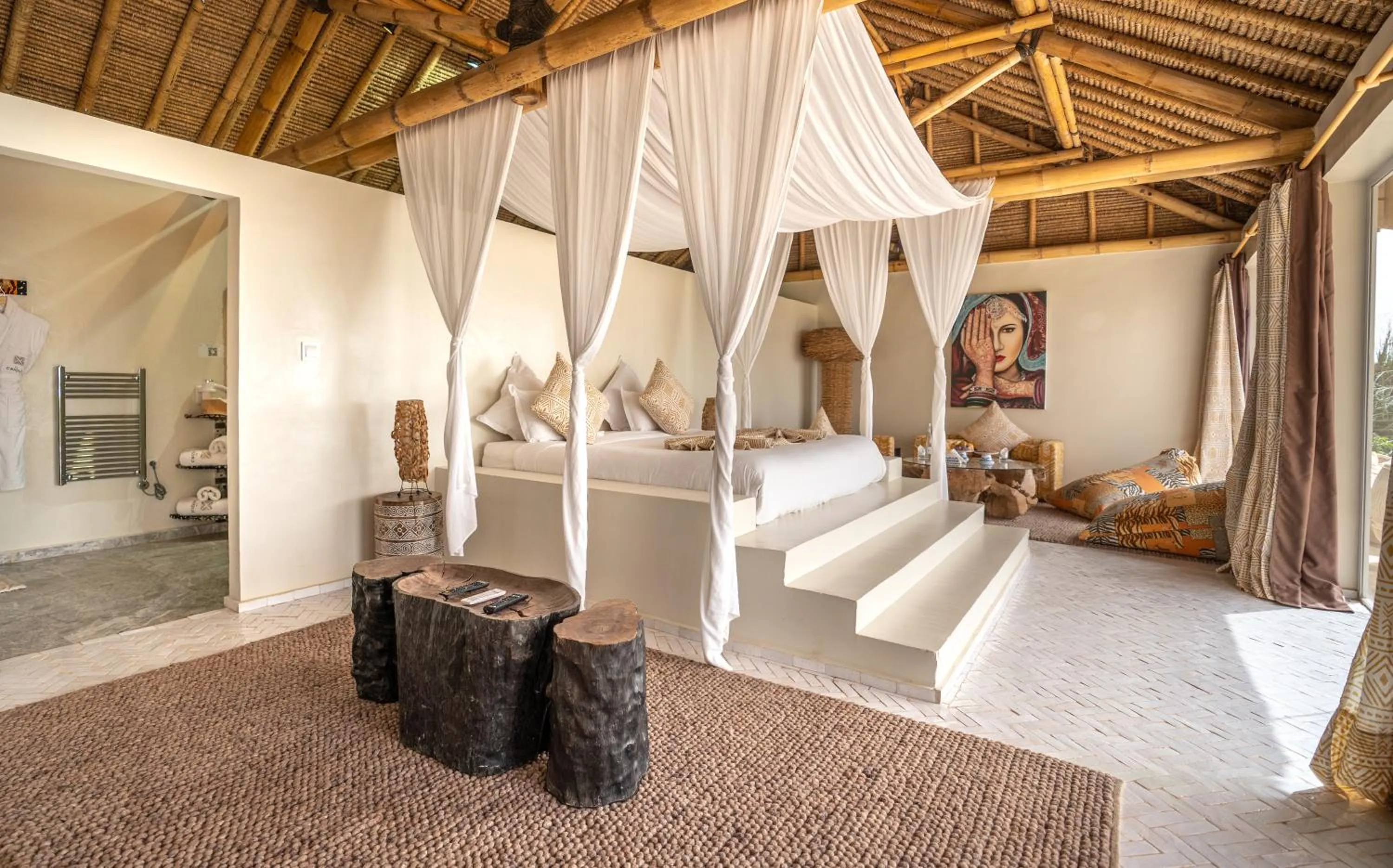 Bedroom in La Crique Nature & Spa