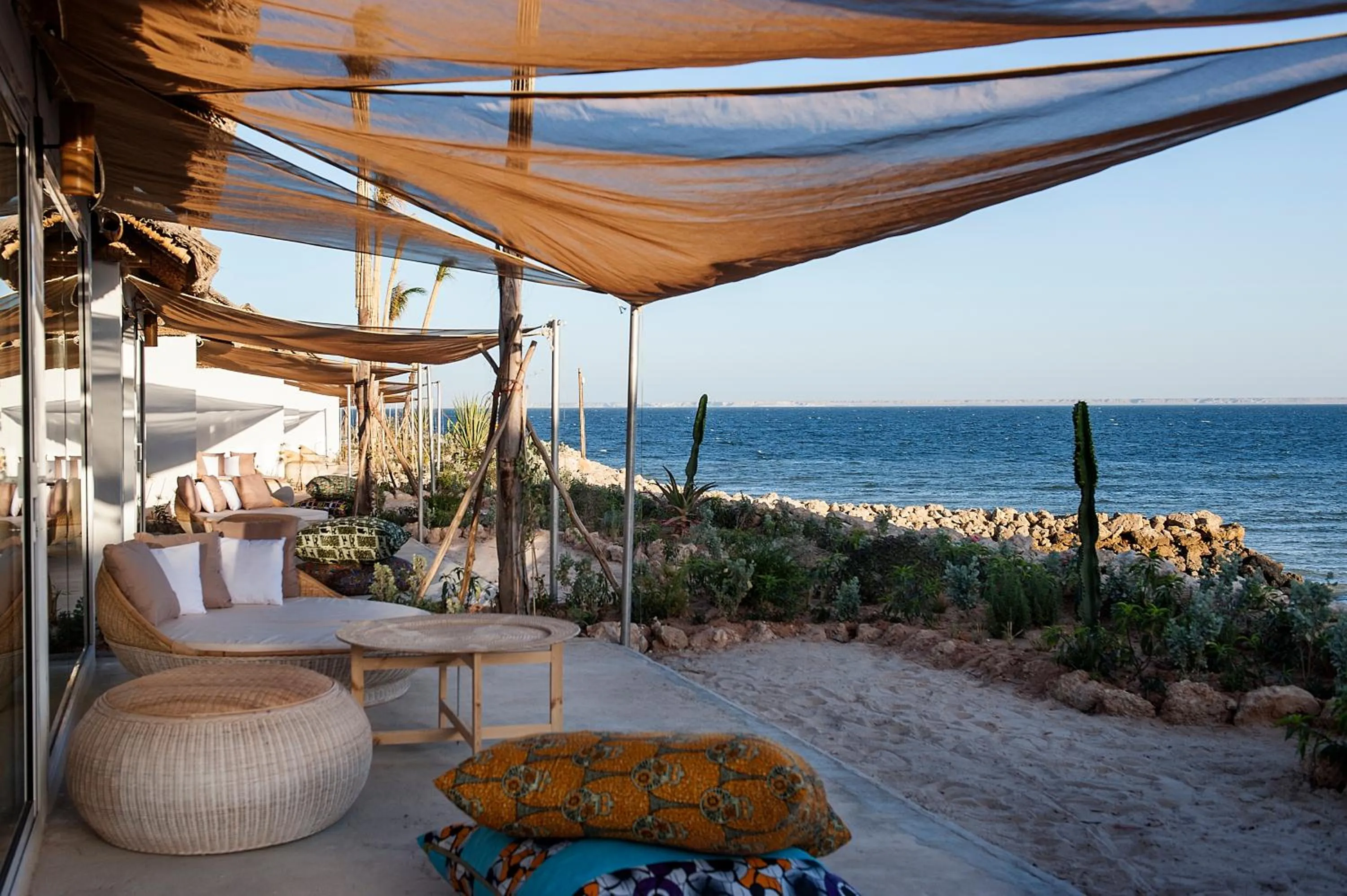 Patio in La Crique Nature & Spa