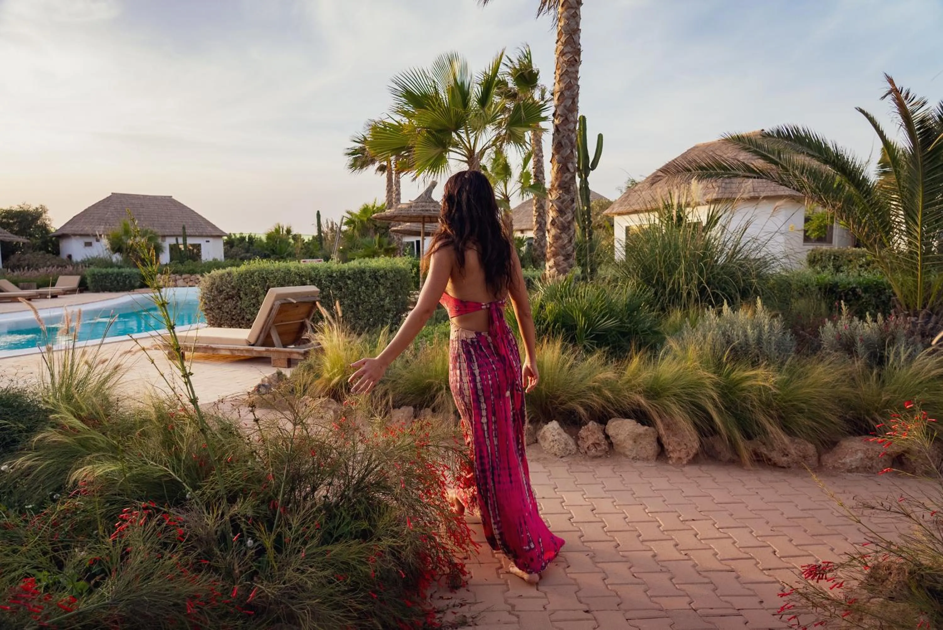 Swimming pool in La Crique Nature & Spa