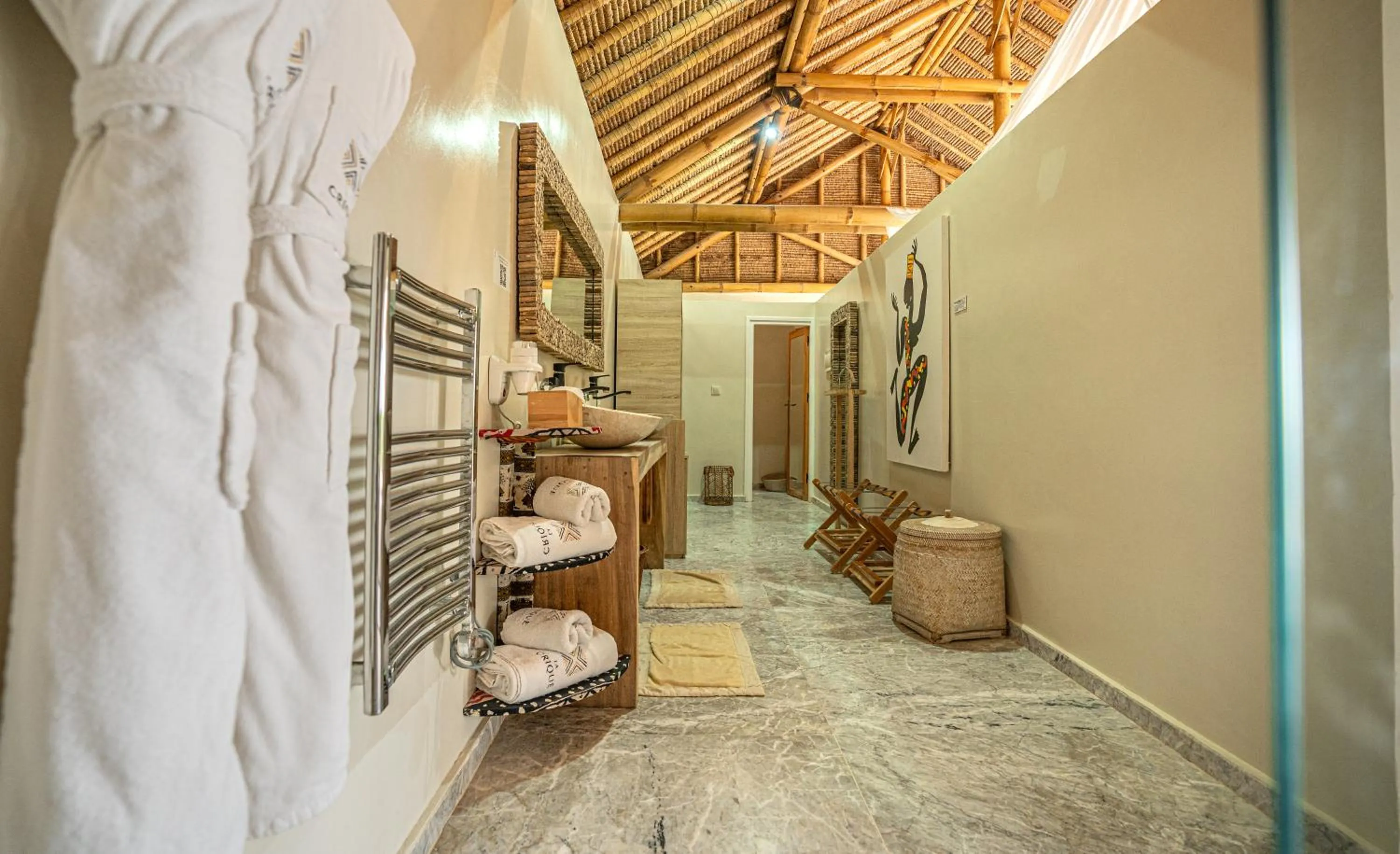 Garden in La Crique Nature & Spa