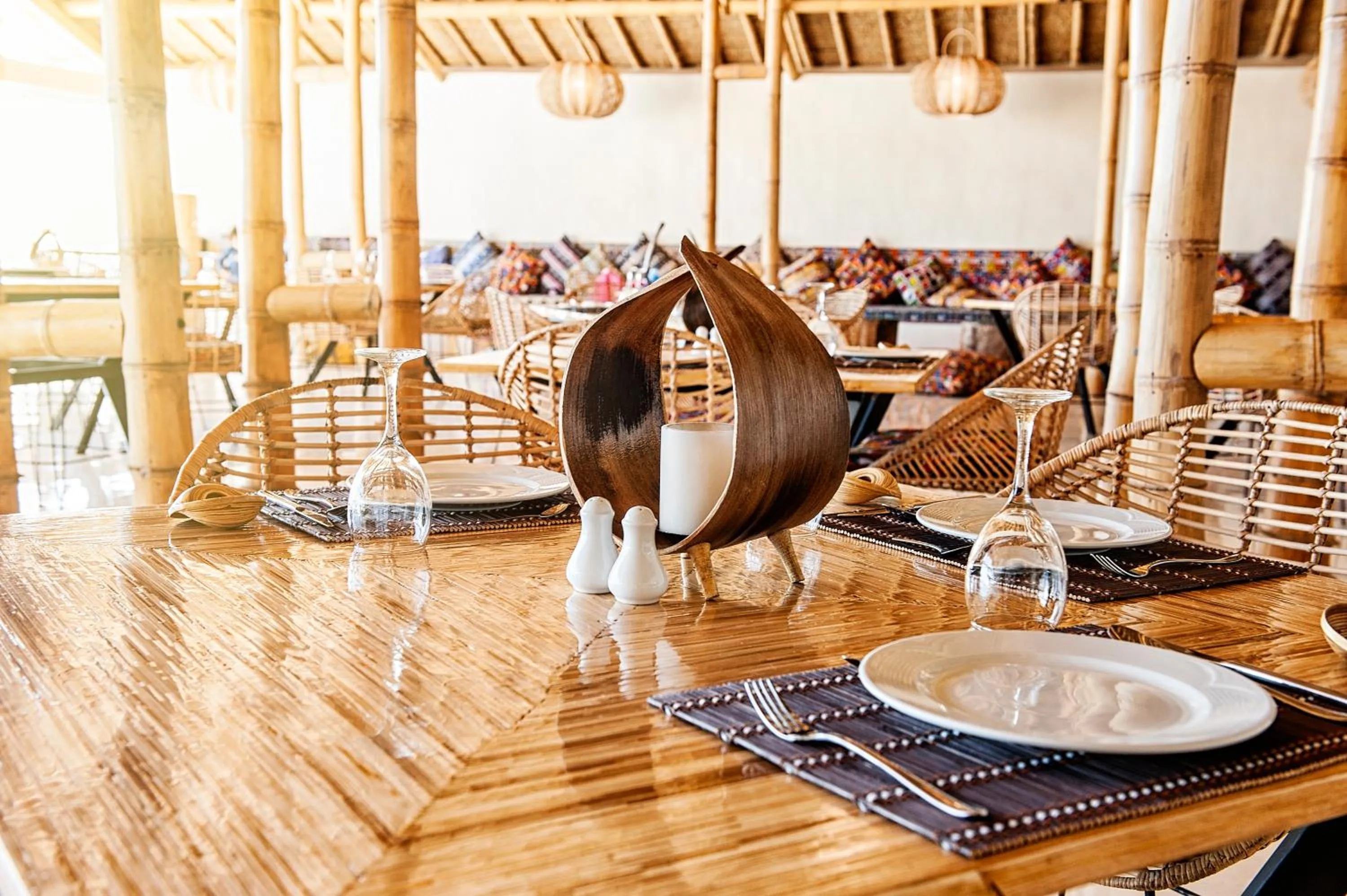 Restaurant/places to eat in La Crique Nature & Spa