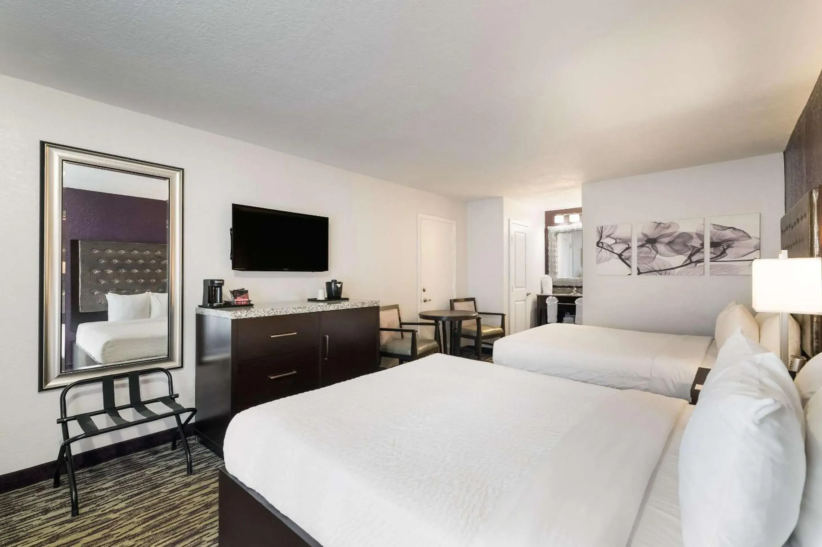 Queen Suite with Two Queen Beds - PET Friendly (No Resort Fee) in Clarion Inn & Suites Across From Universal Orlando Resort Queen Suite with Two Queen Beds - PET Friendly (No Resort Fee) in Clarion Inn & Suites Across From Universal Orlando Resort