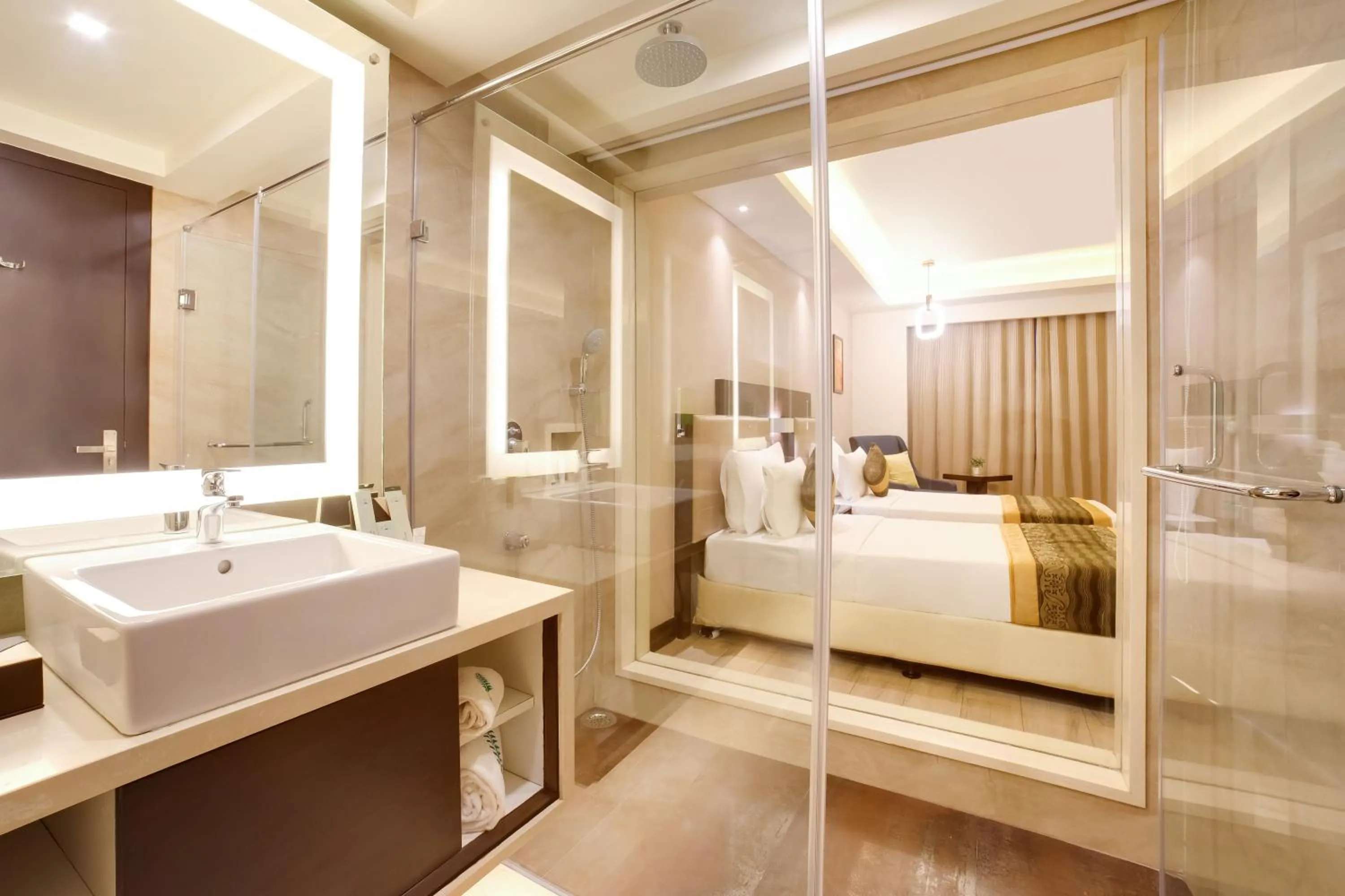 Bathroom, Bed in The Fern Residency Bhopal