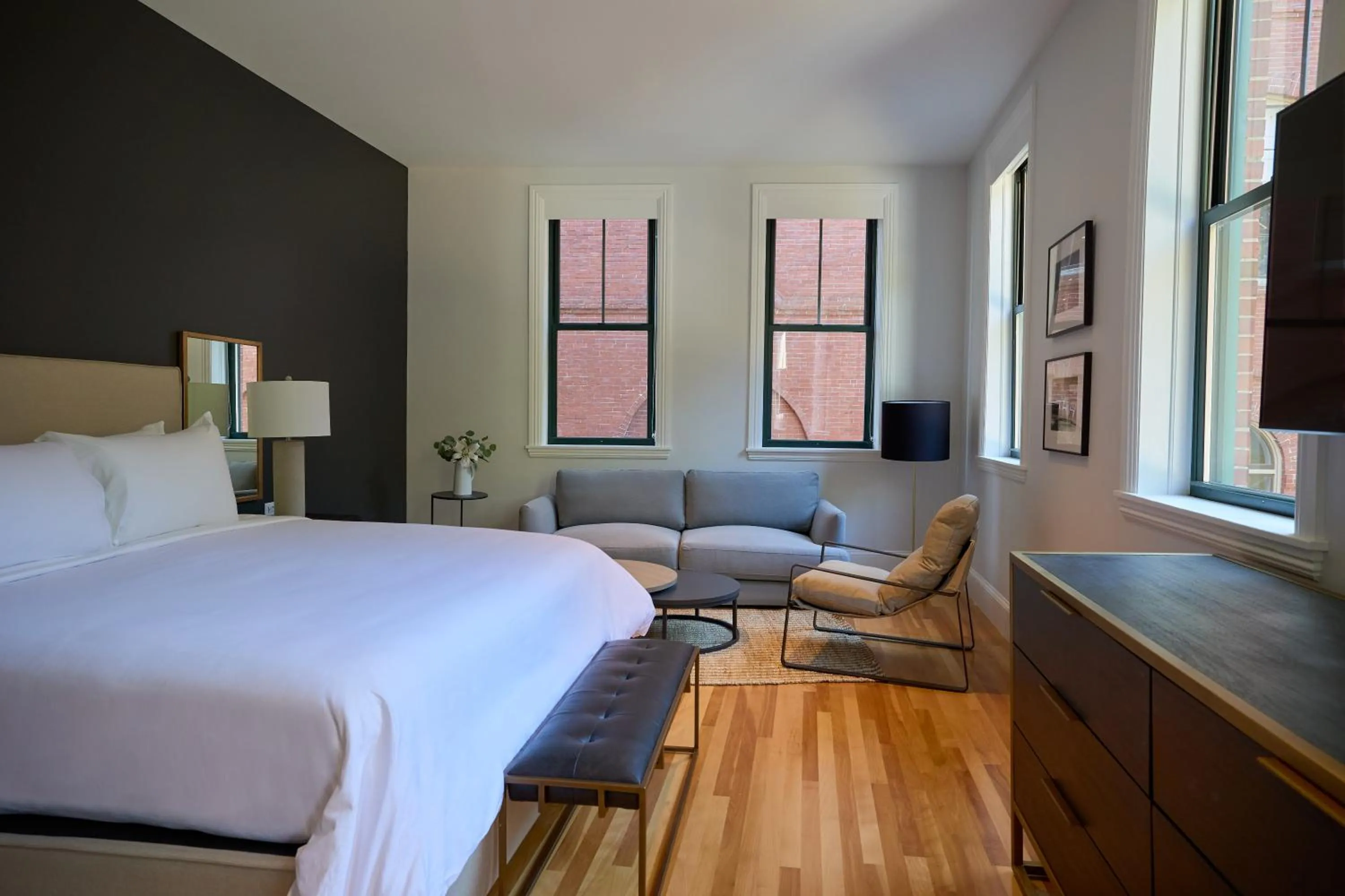 Seating area, Bed in The Docent's Collection