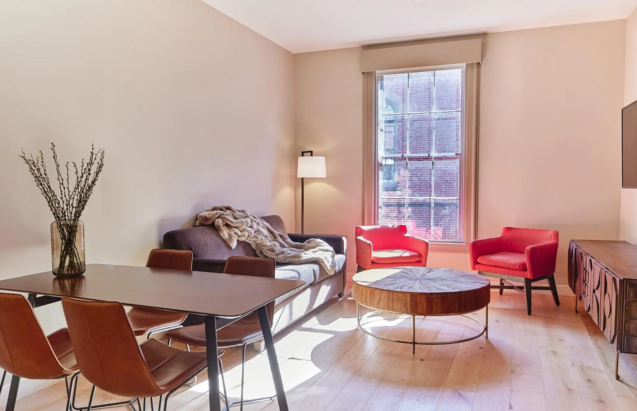 Living room in The Docent's Collection