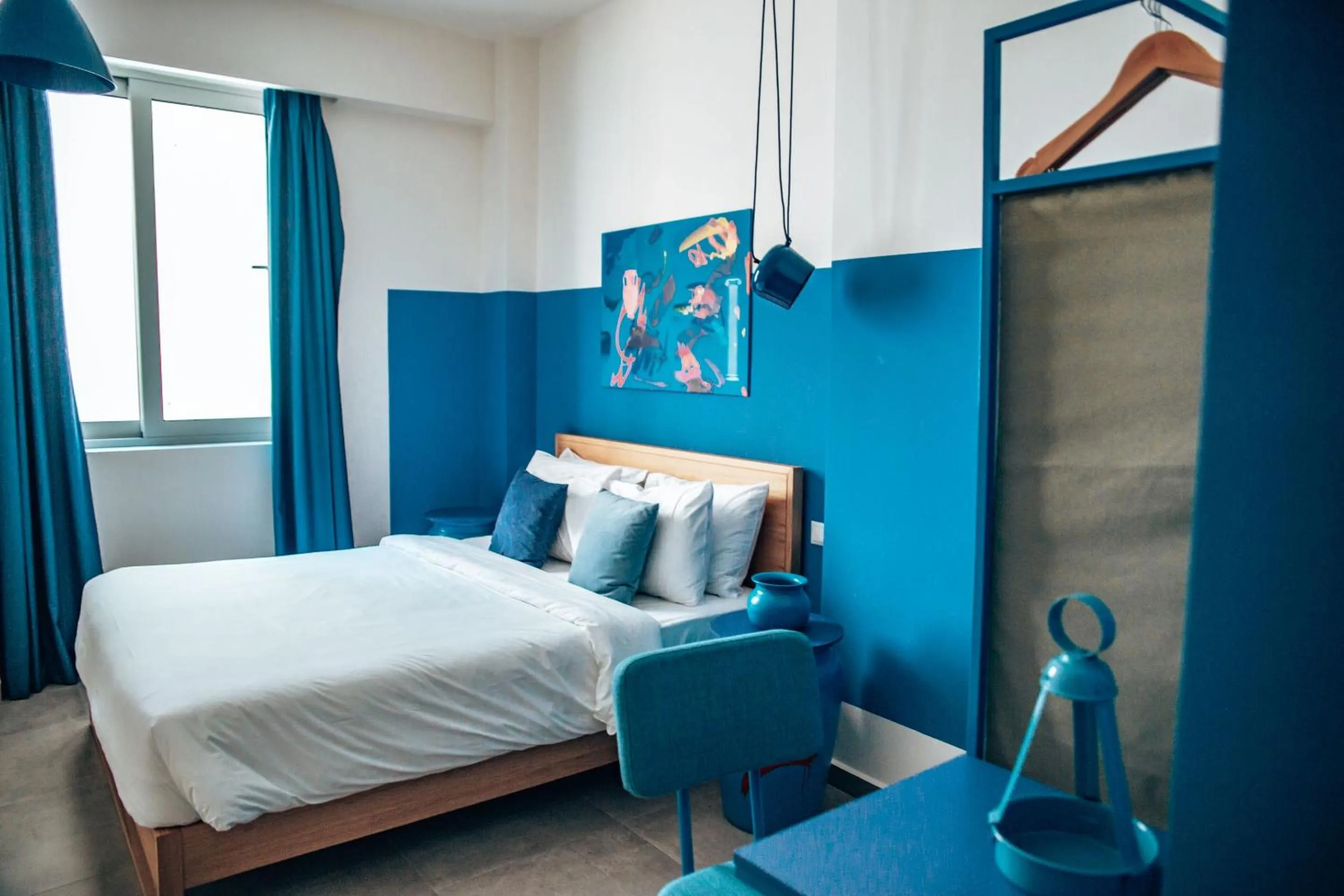 Bed in Selina Athens Theatrou