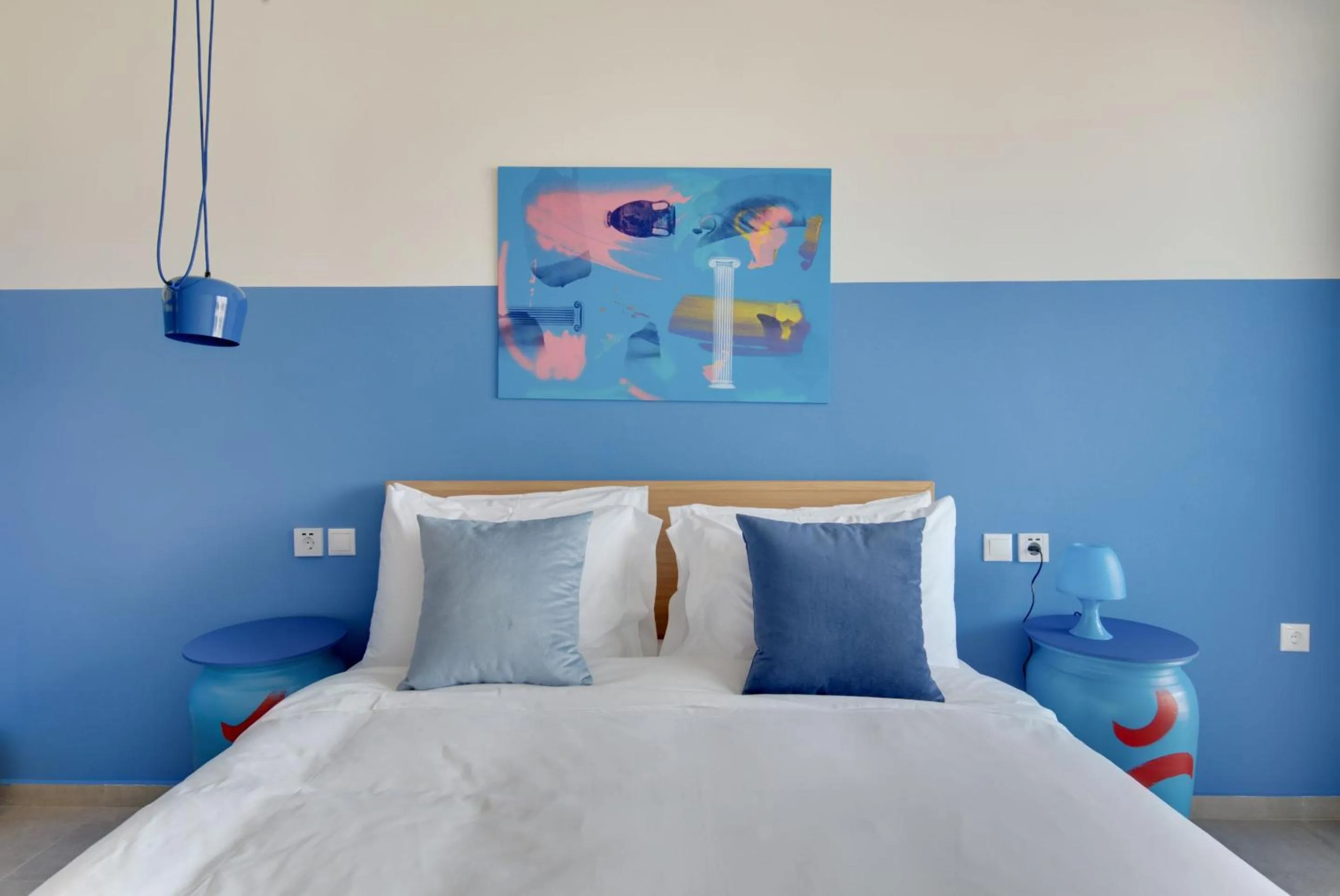 Bed in Selina Athens Theatrou