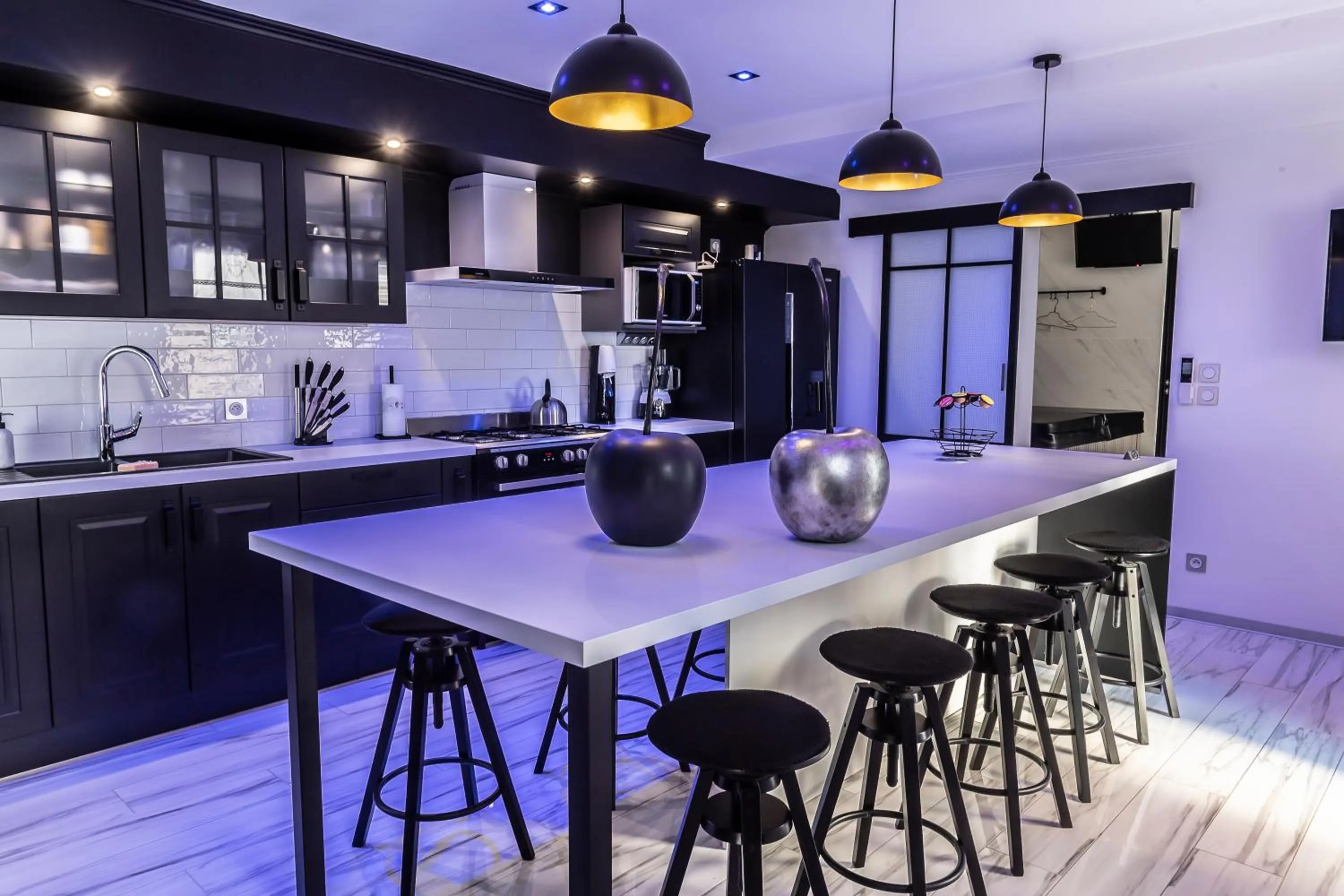 kitchen in Gite & Spa Privatif Glam'88 - Vosges