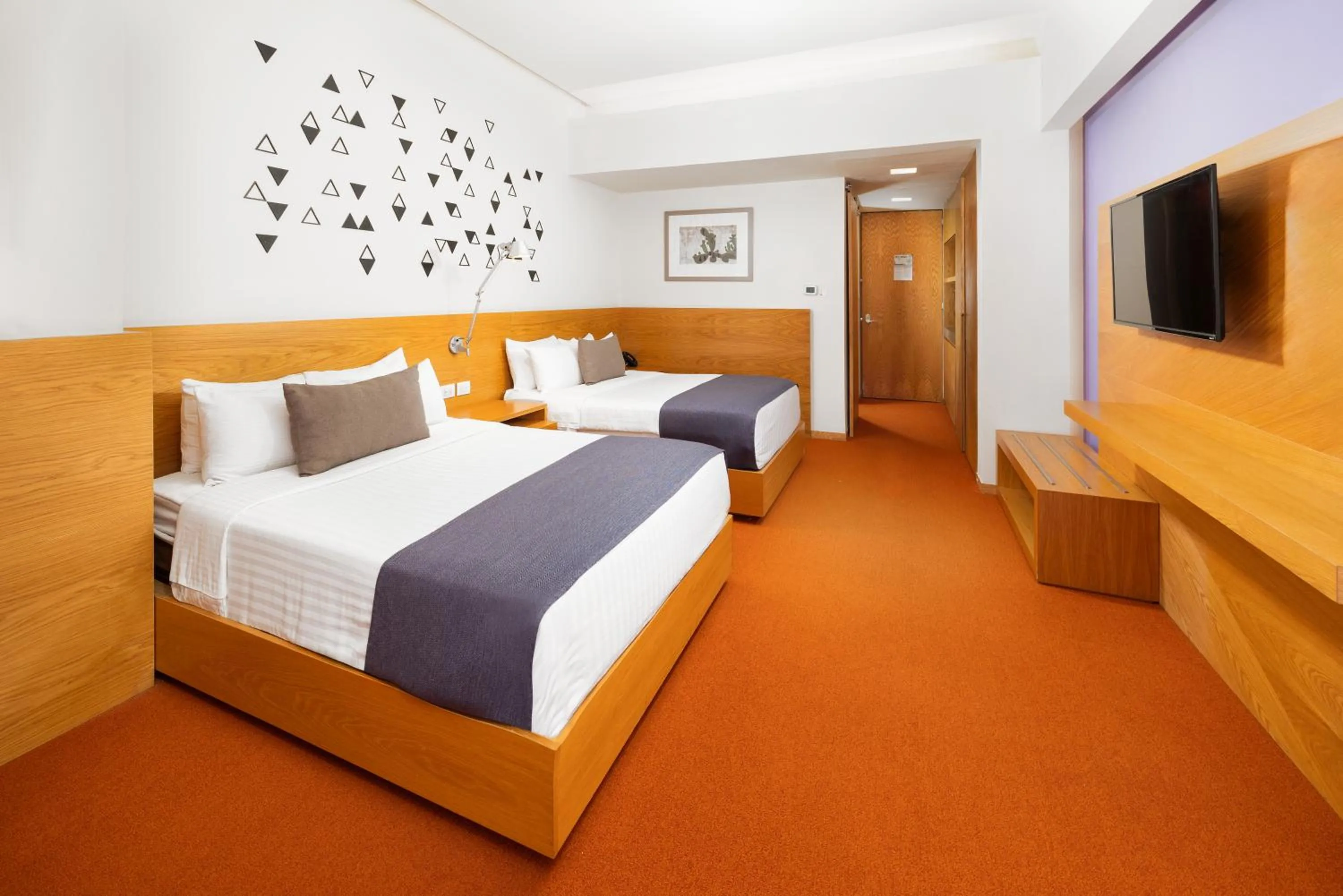 Bedroom, Bed in Hotel México Plaza Querétaro