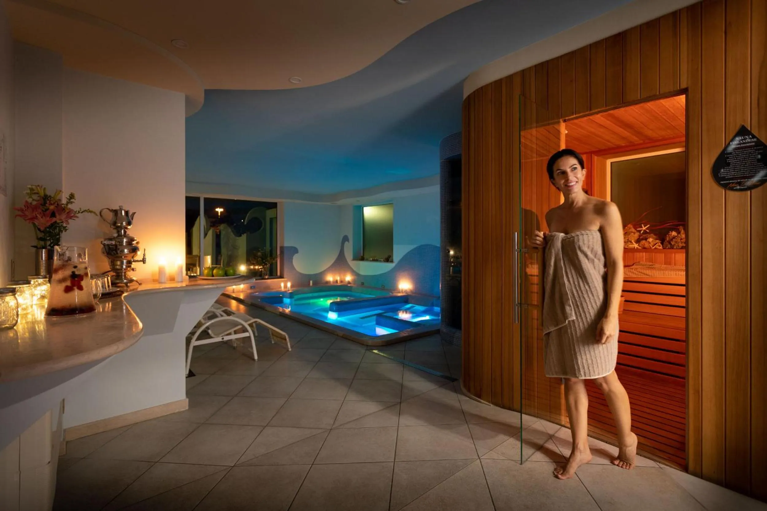 Spa and wellness centre/facilities in Nero D'Avorio Aparthotel & SPA