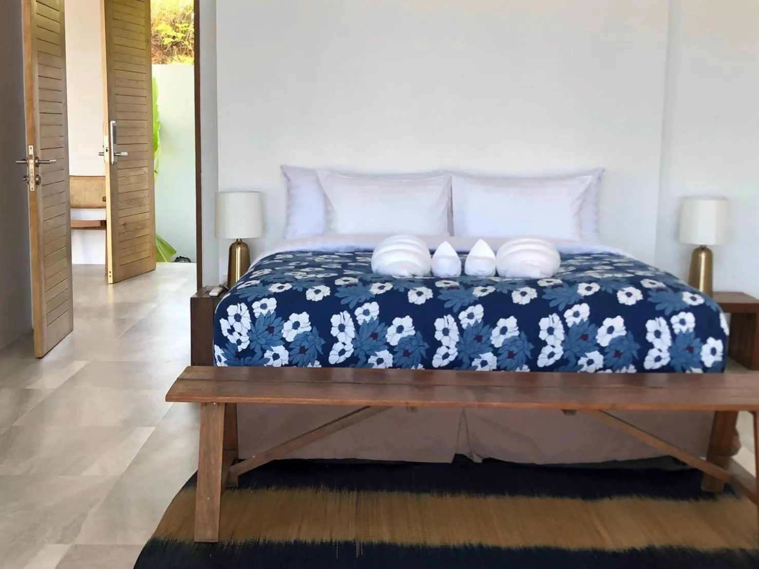 Bed in Little Moon Villa