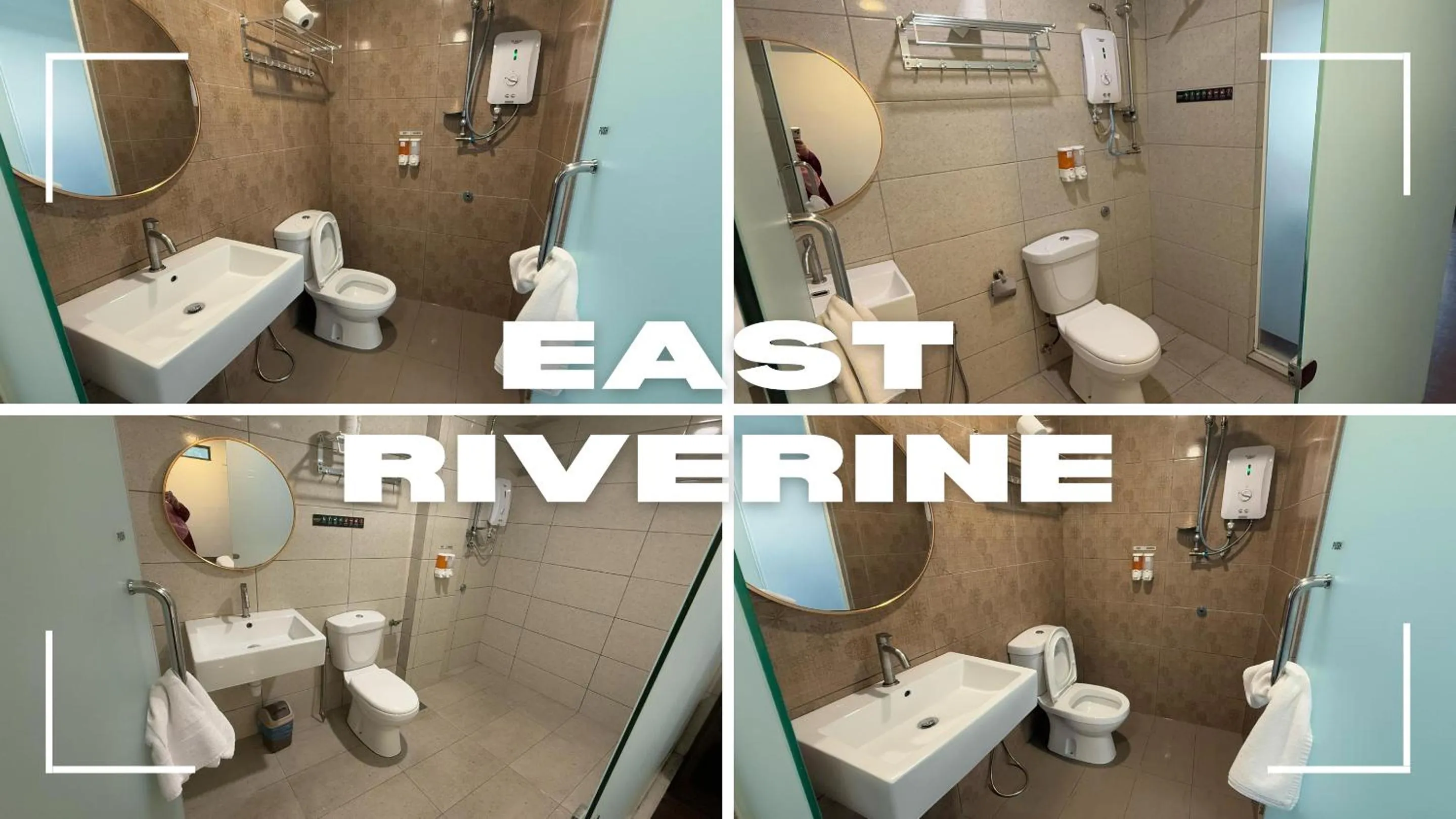 Shower in East Riverine Boutique Hotel