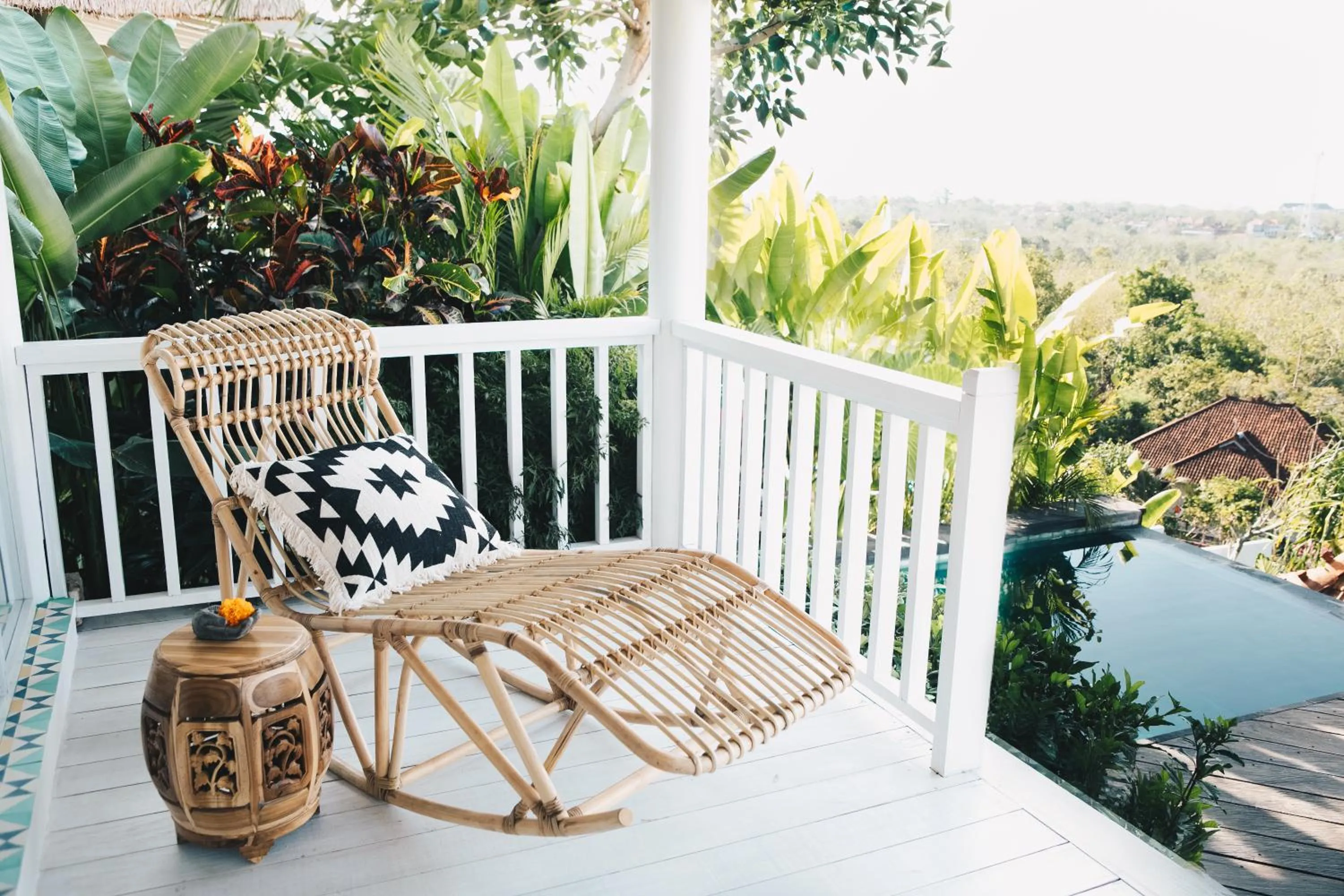 Patio in White Tortoise Eco Villa's