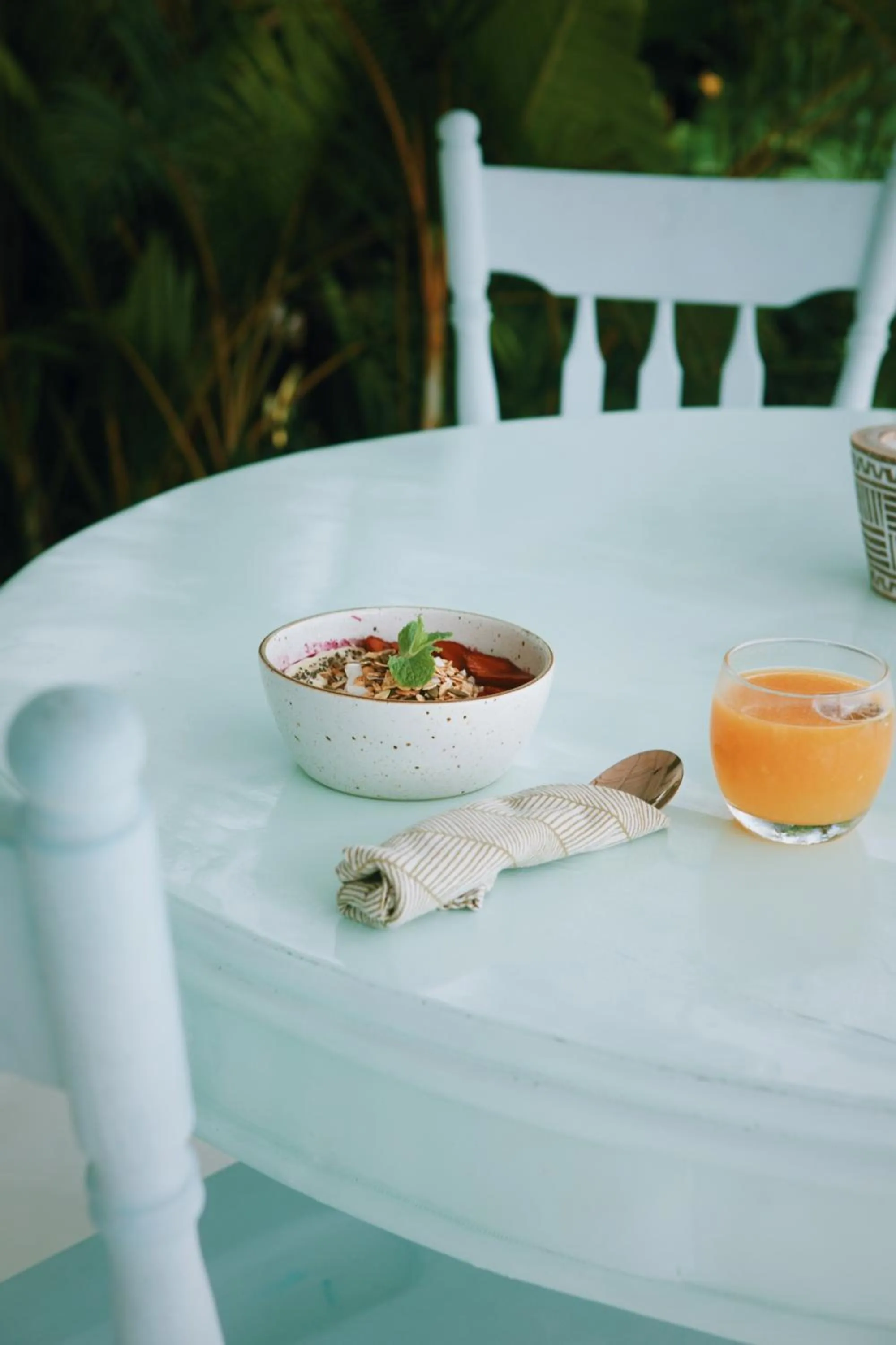 Dining area in White Tortoise Eco Villa's
