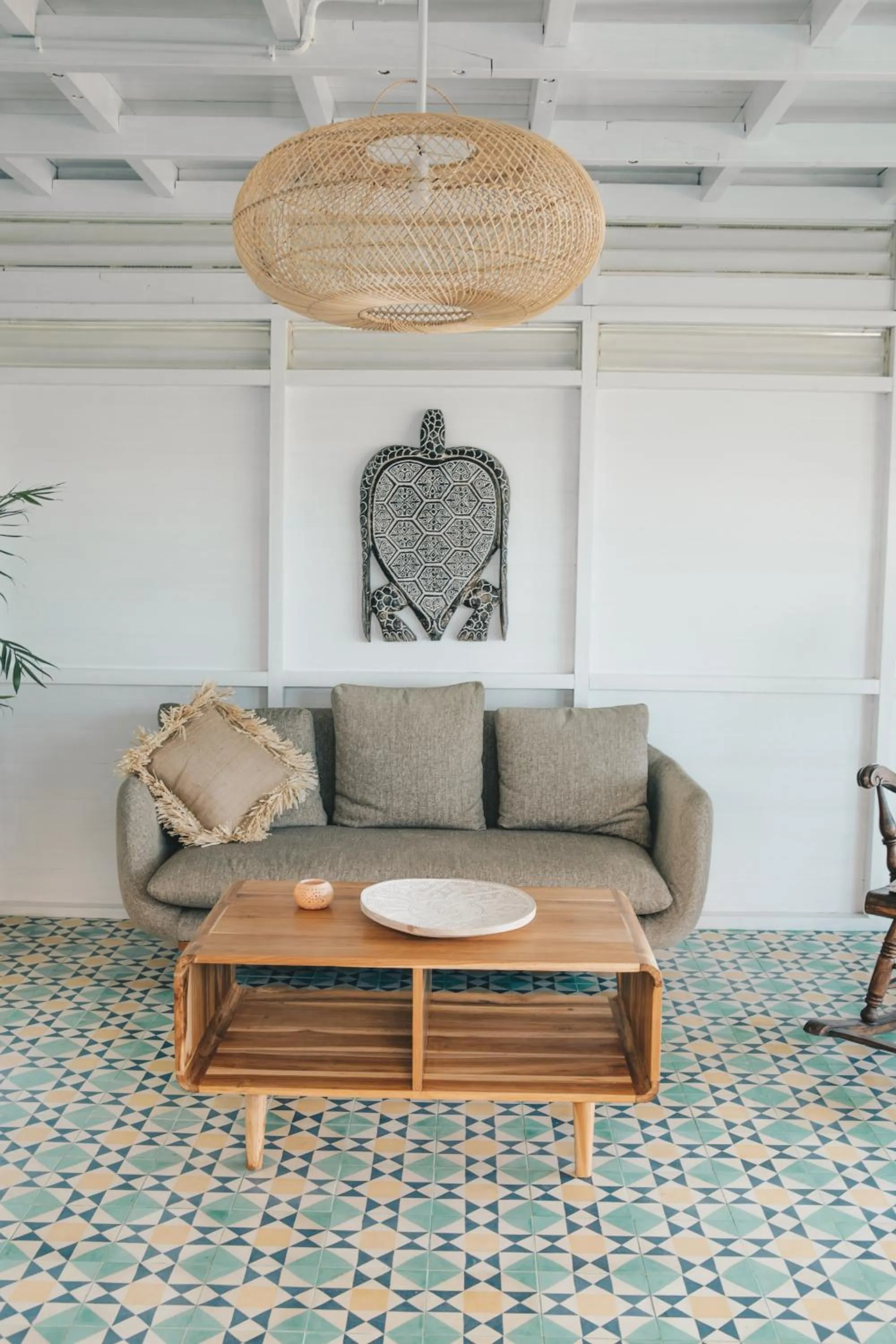 Living room in White Tortoise Eco Villa's