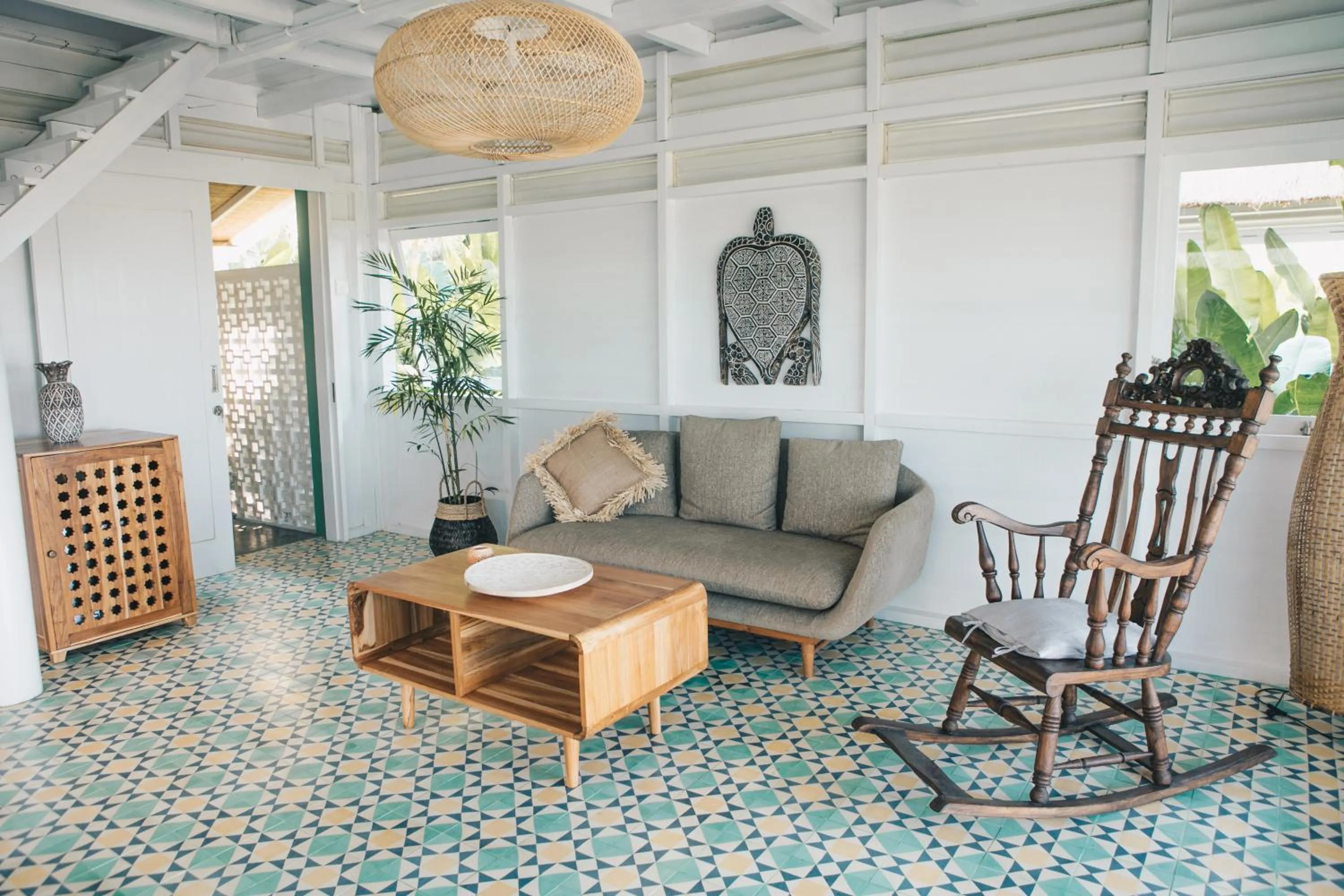 Living room in White Tortoise Eco Villa's