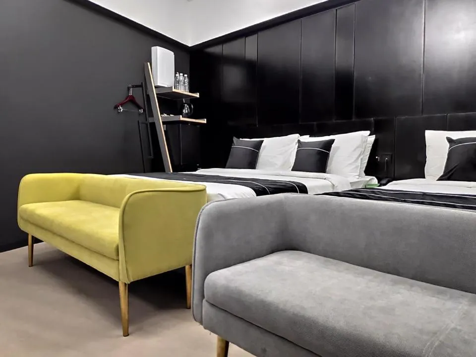 Seating area, Bed in Loop On Leith George Town Penang Hotel