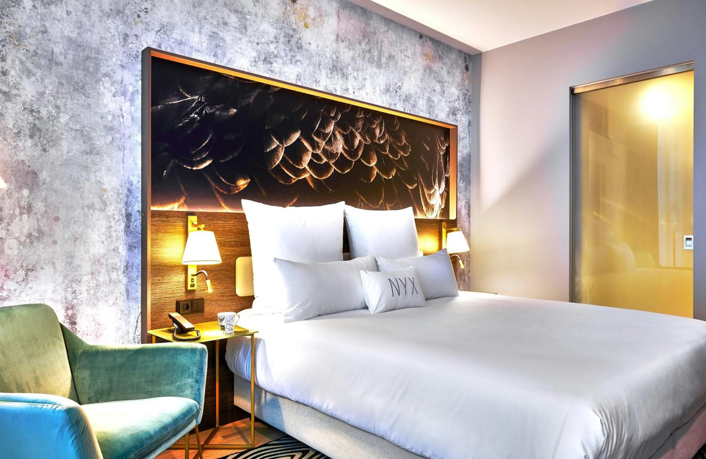 Photo of the whole room, Bed in NYX Hotel Warsaw by Leonardo Hotels