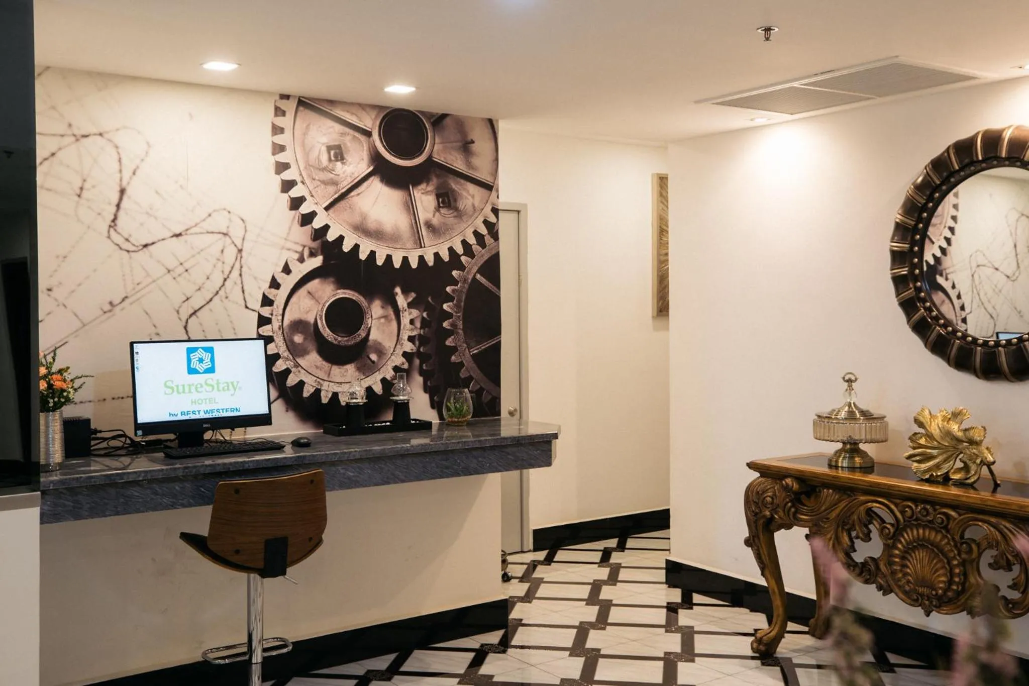 Lobby or reception in SureStay Hotel by Best Western Vientiane