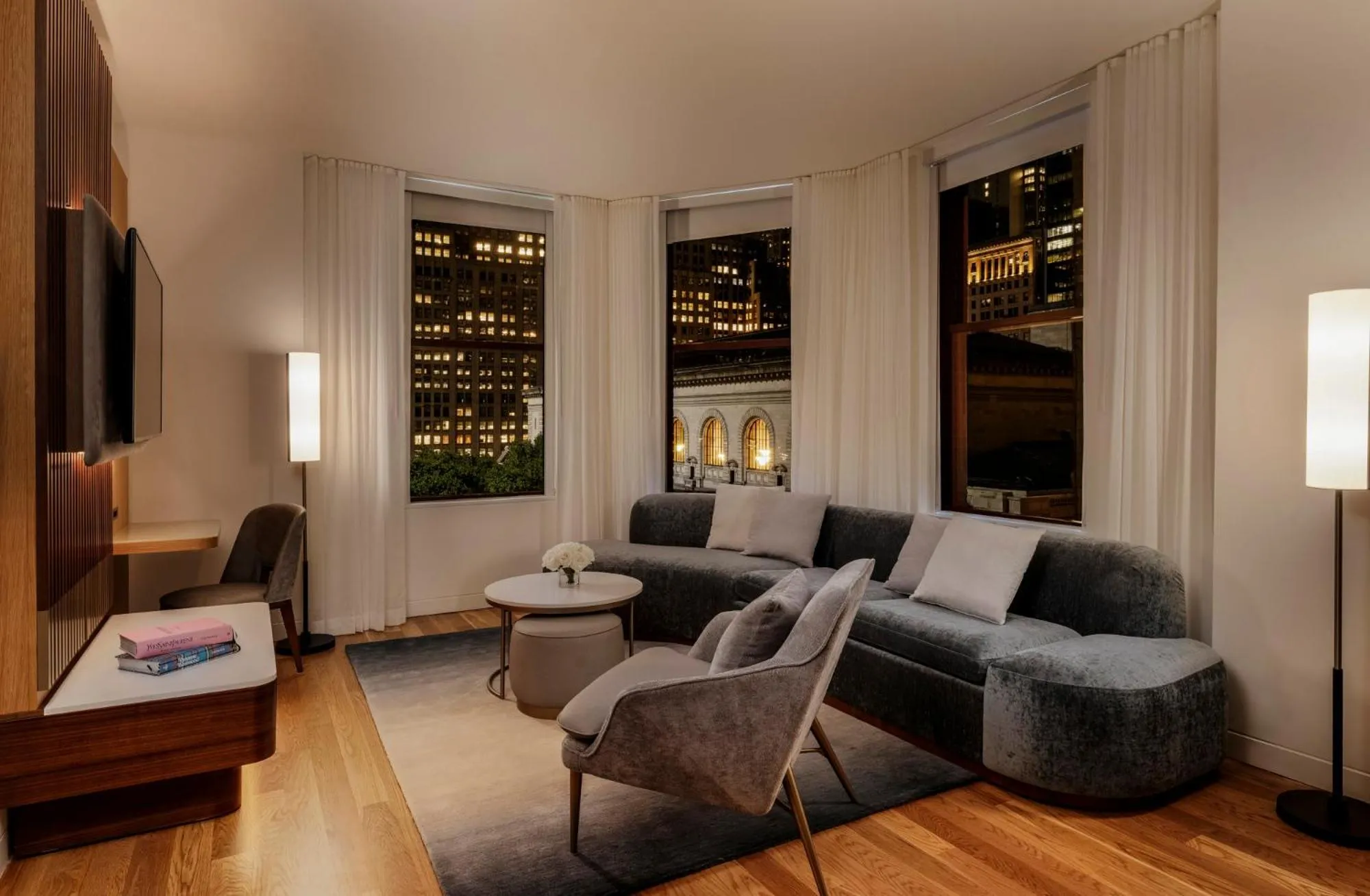 Living room in Bryant Park Hotel