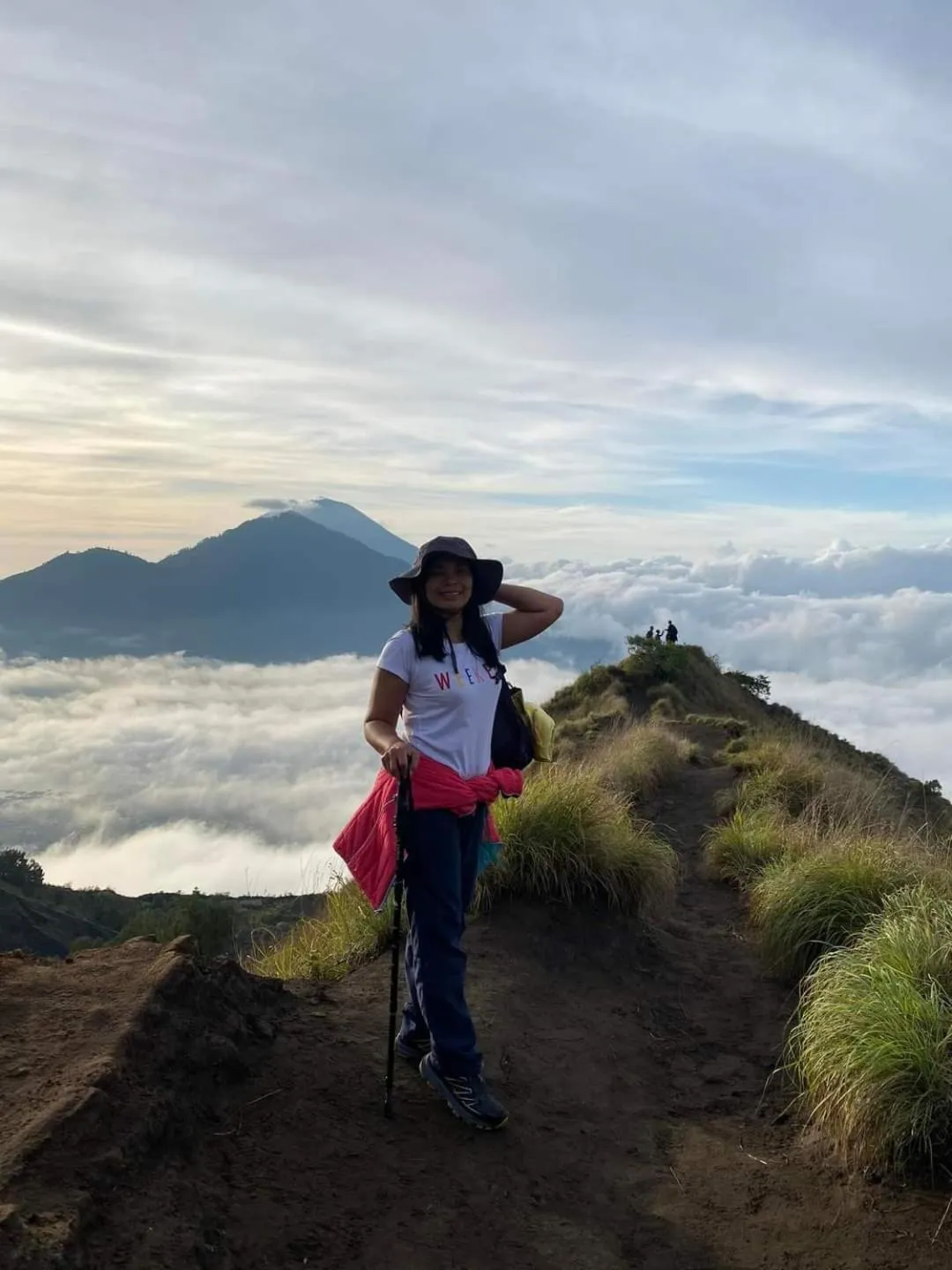 Hiking in Batur lake view