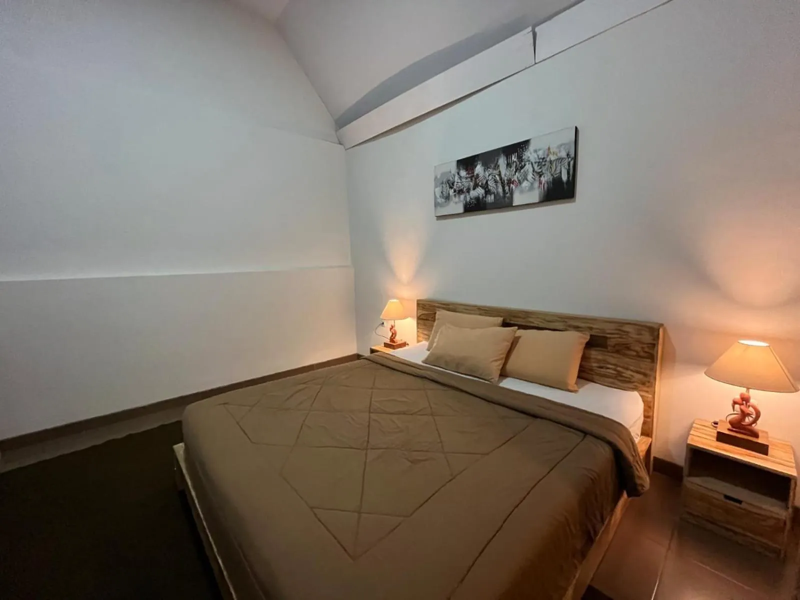 Bed in Batur lake view