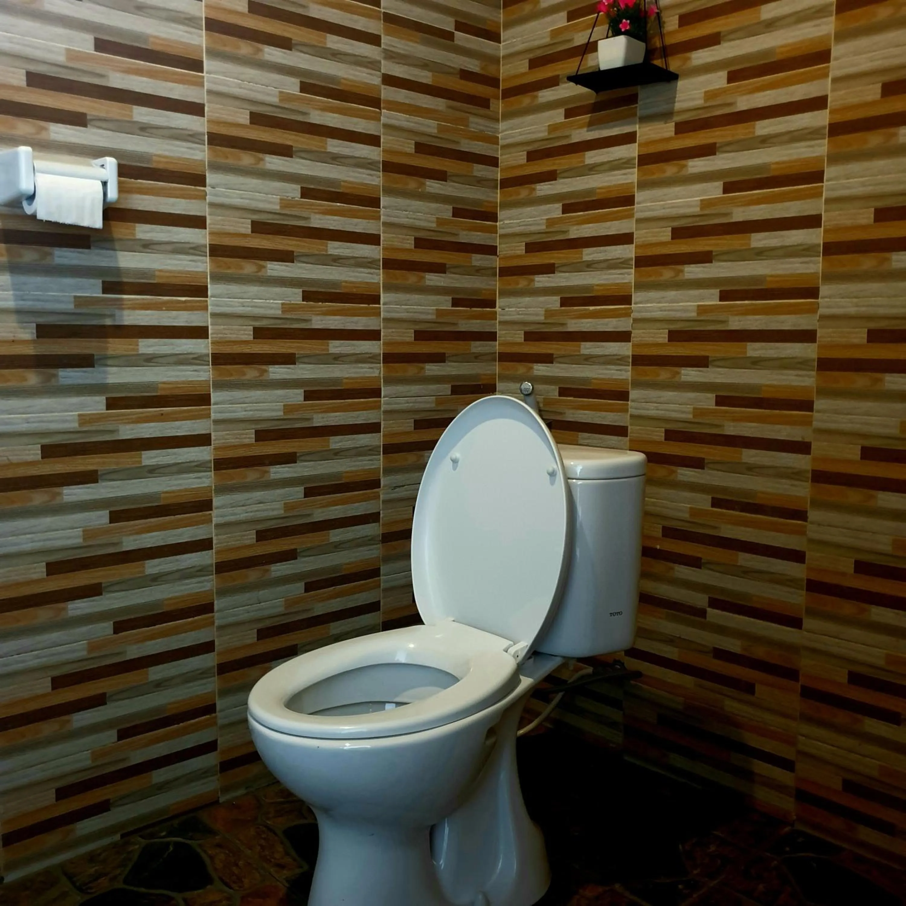 Bathroom in Batur lake view