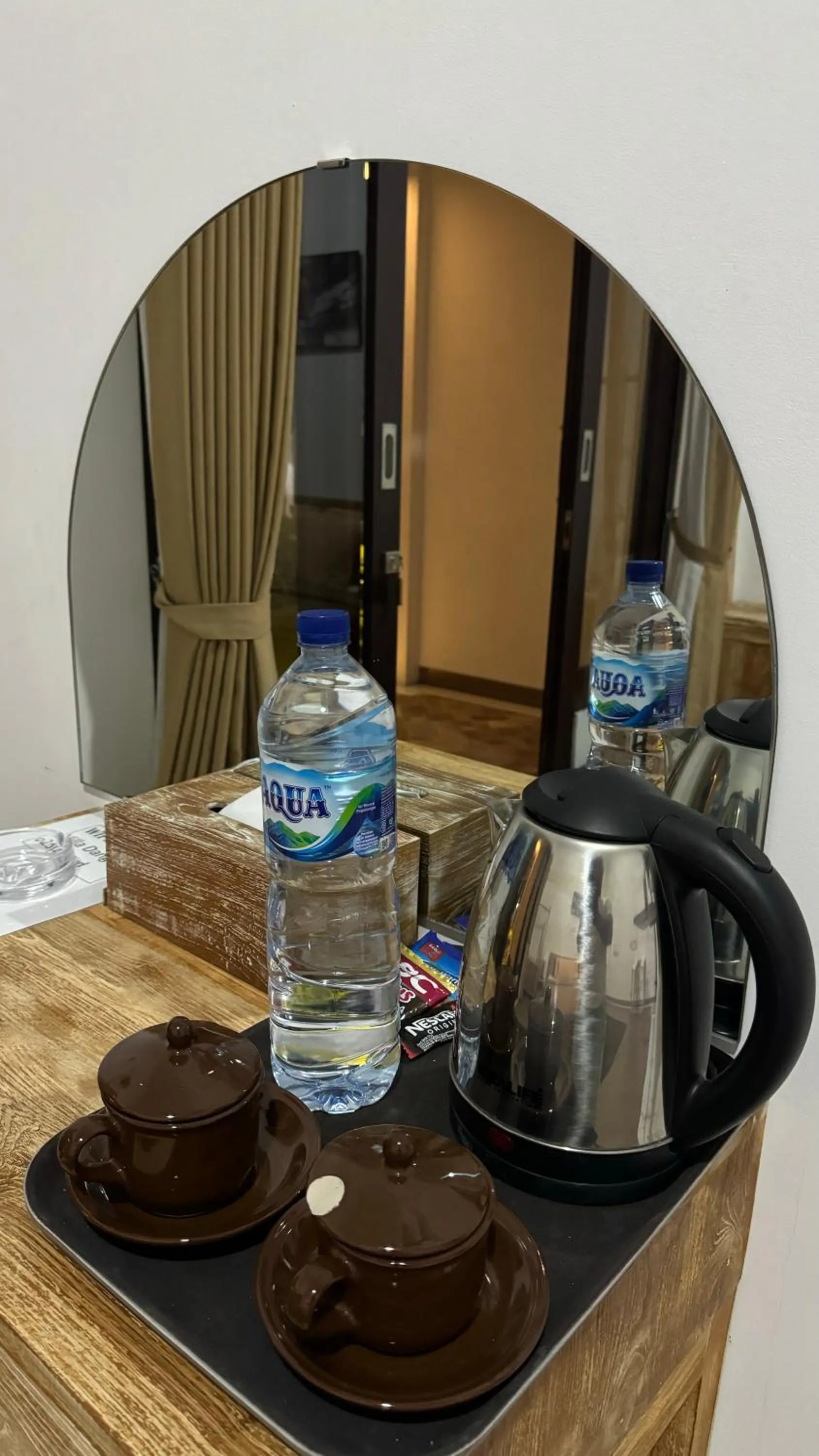 Coffee/tea facilities in Batur lake view