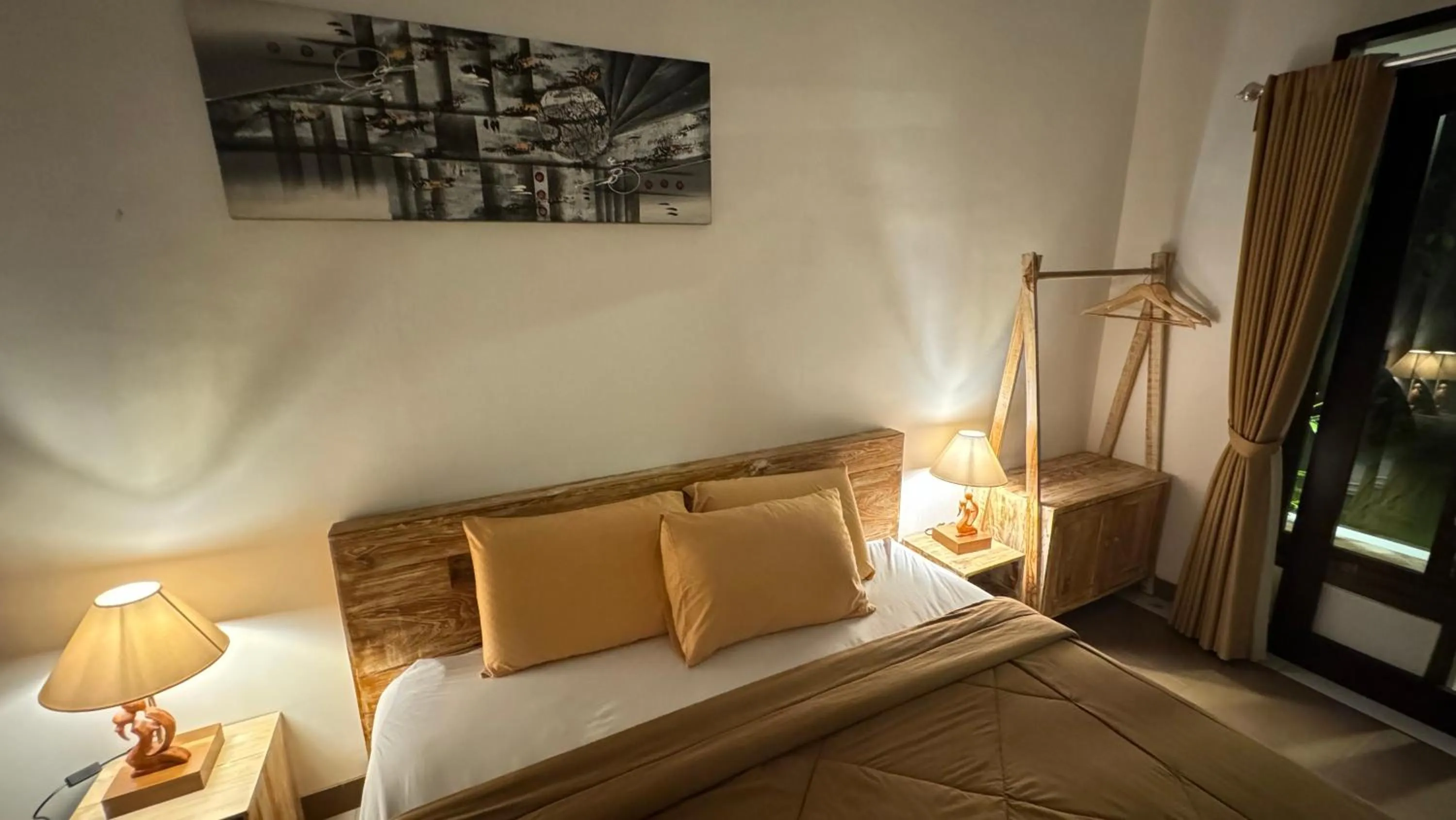 Bed in Batur lake view