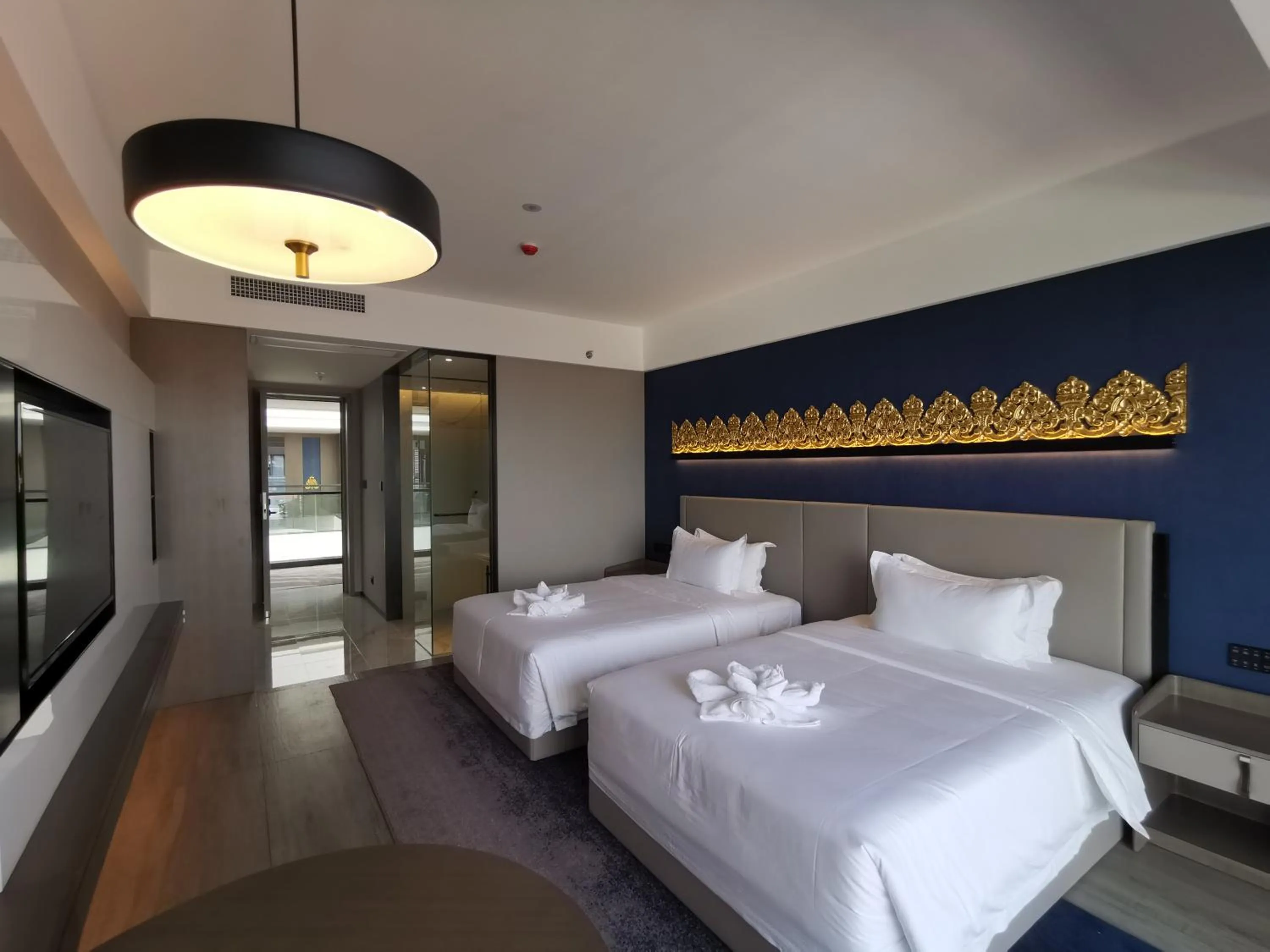 TV and multimedia, Bed in Tian Yi International Hotel 天艺国际酒店