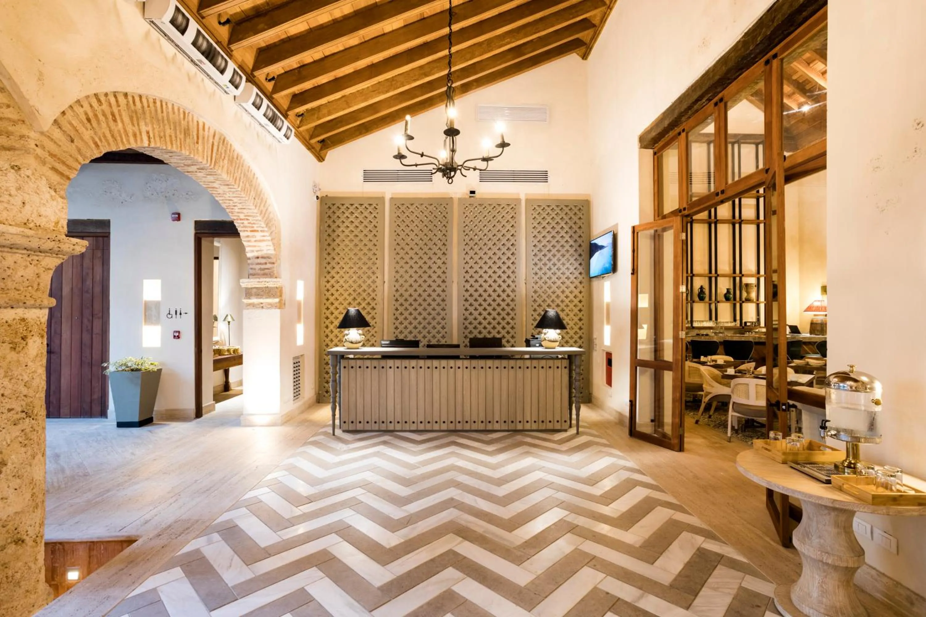 Lobby or reception in Eurostars Marqués de Villalta